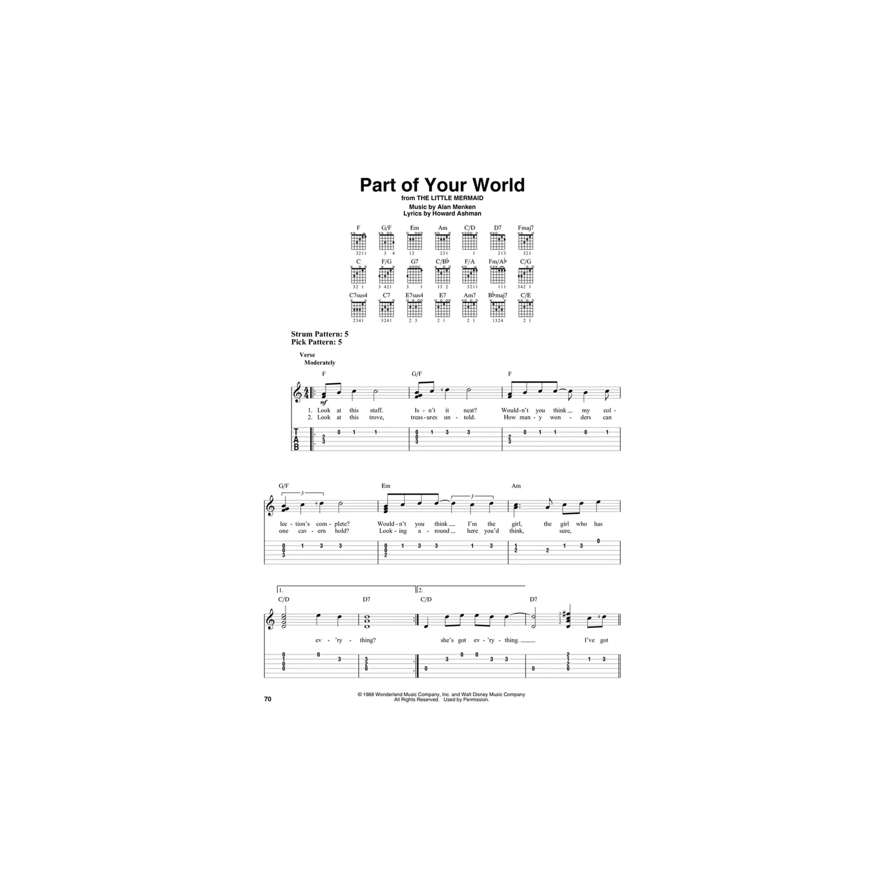 Hal Leonard Contemporary Disney Guitar Book - Image 4