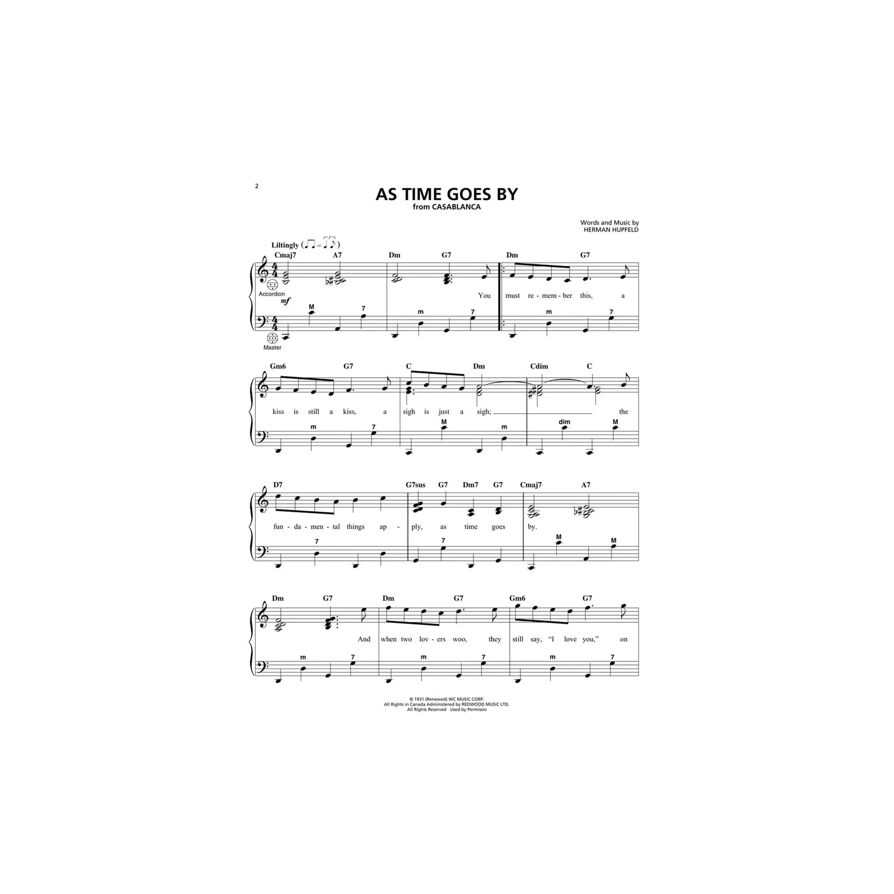 Hal Leonard Movie Songs For Accordion Softcover Book - Image 3