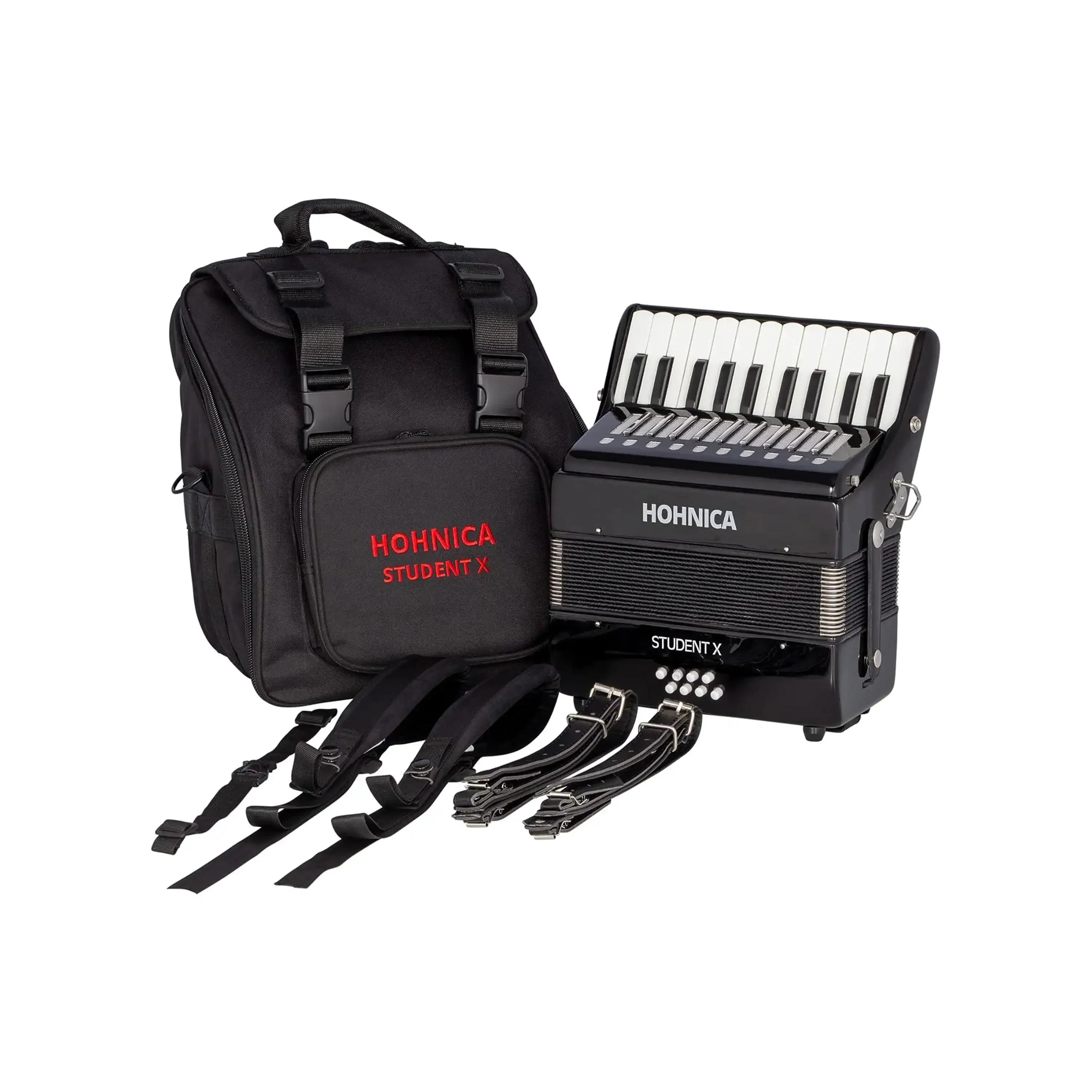 Hohner Hohnica 30 Key Student X Piano Accordion - Black - Image 4