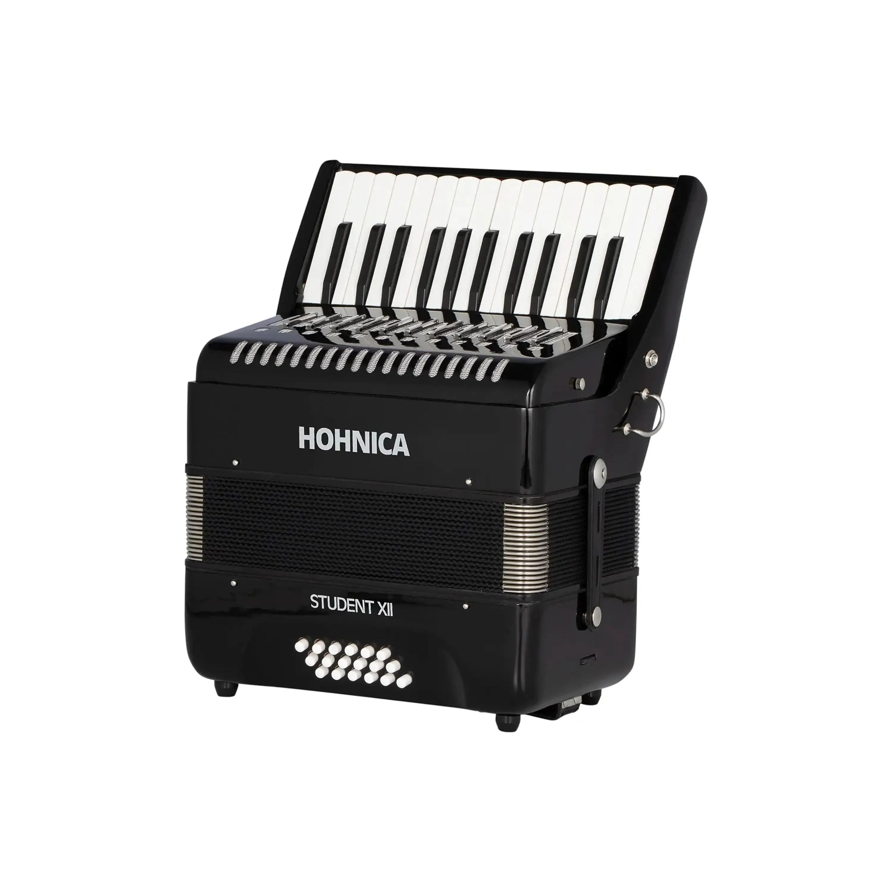 Hohner Hohnica 44 Key Student XII Piano Accordion - Black - Image 2