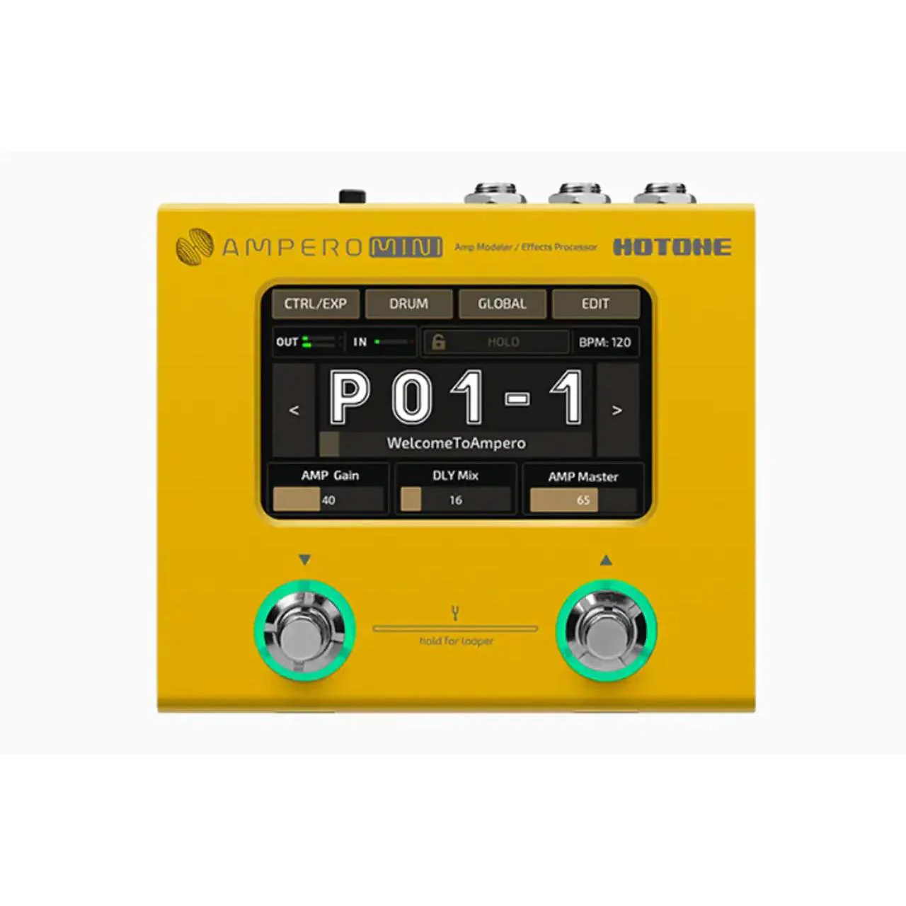Hotone MP-50MG Ampero Mini Guitar Pedal - Marigold