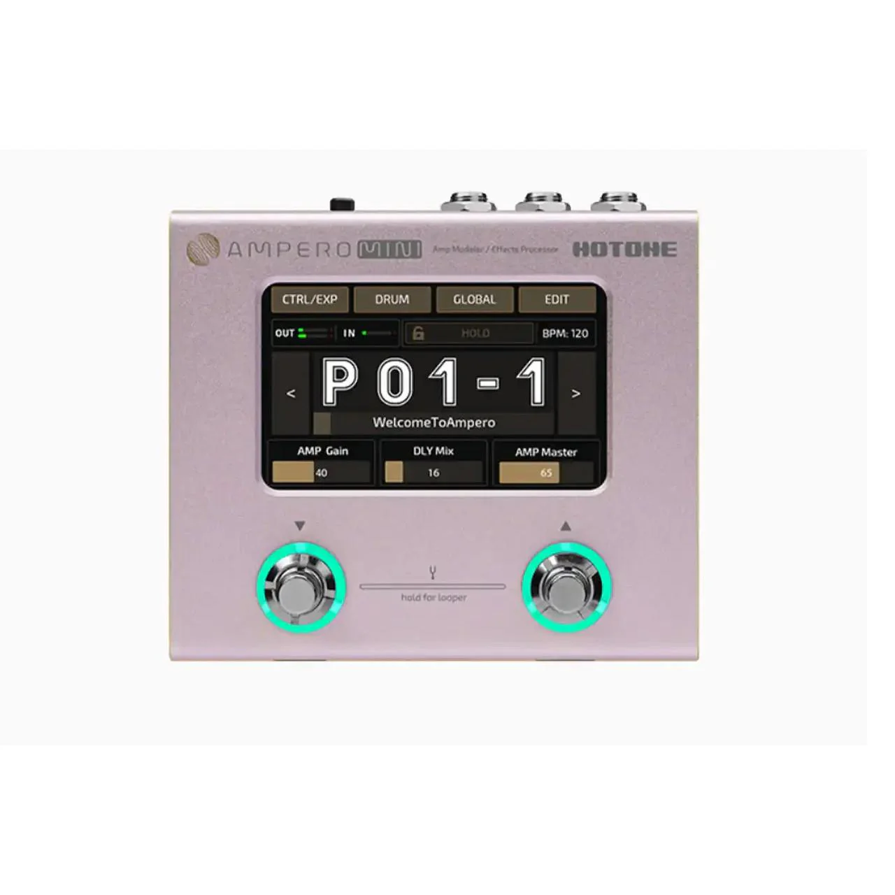 Hotone MP-50PT Ampero Mini Guitar Pedal - Purple Taro