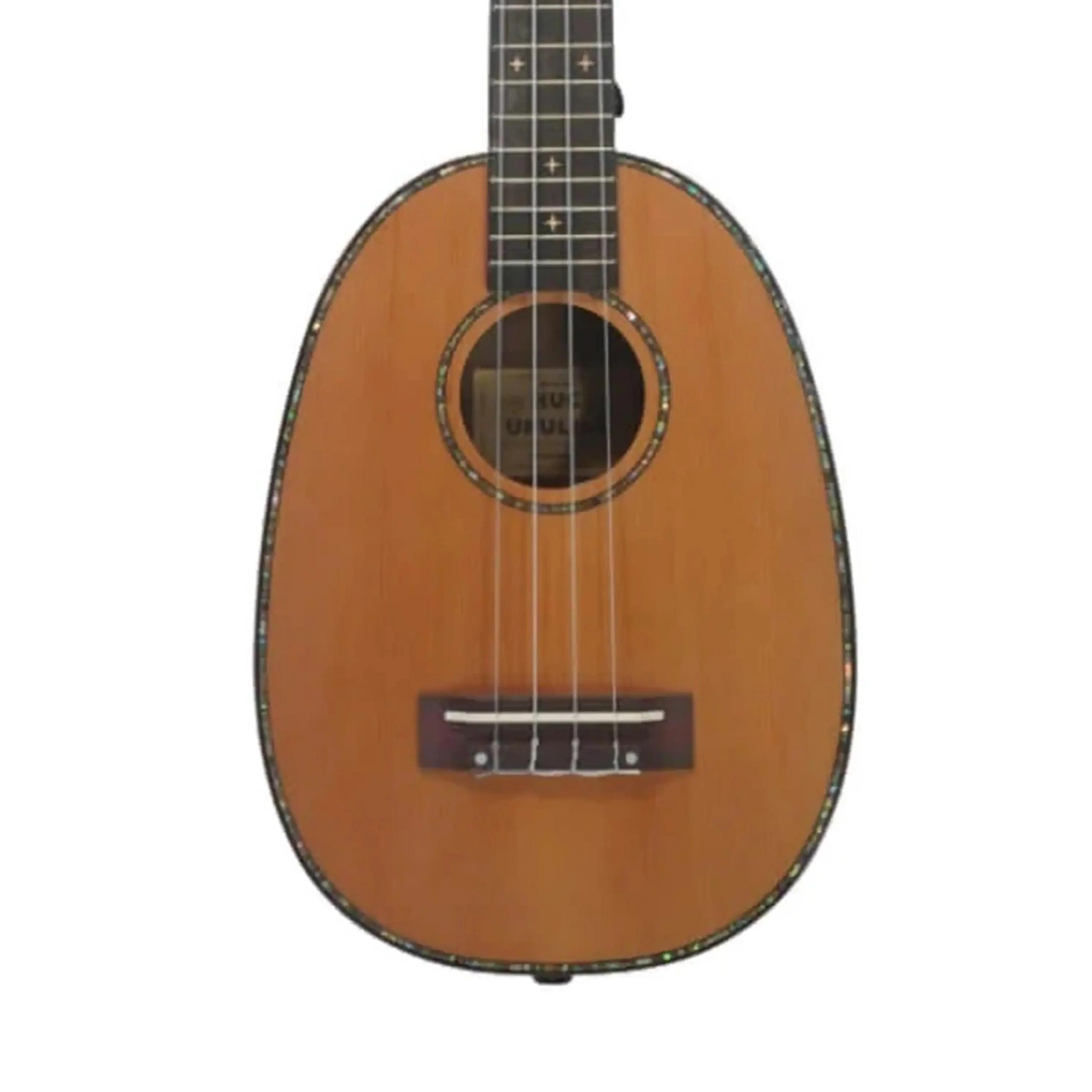 HUG SCR-PTG Cedar Top Pineapple Concert Ukulele