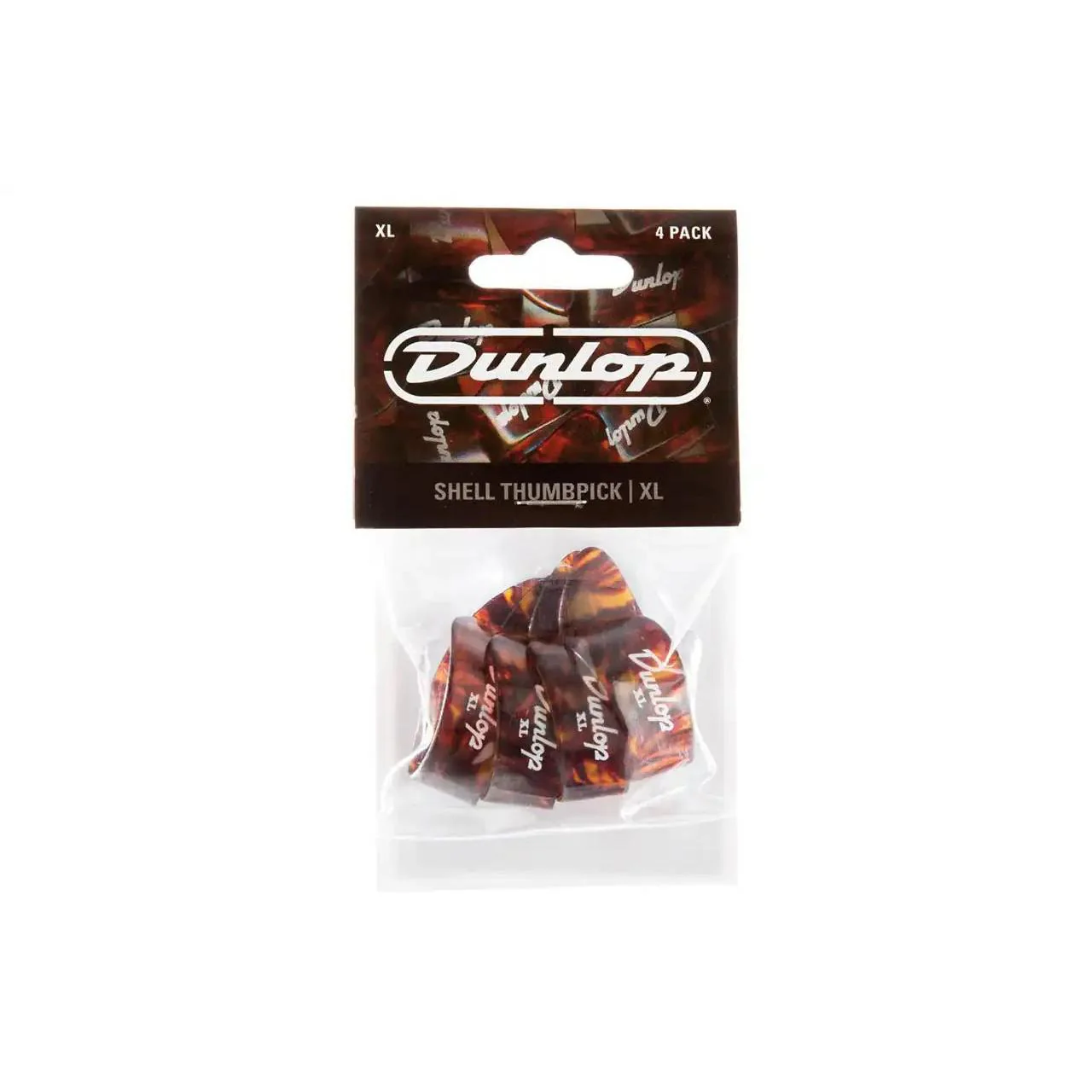 Dunlop 9024P X-Large Shell Plastic Thumbpicks 4 Pack