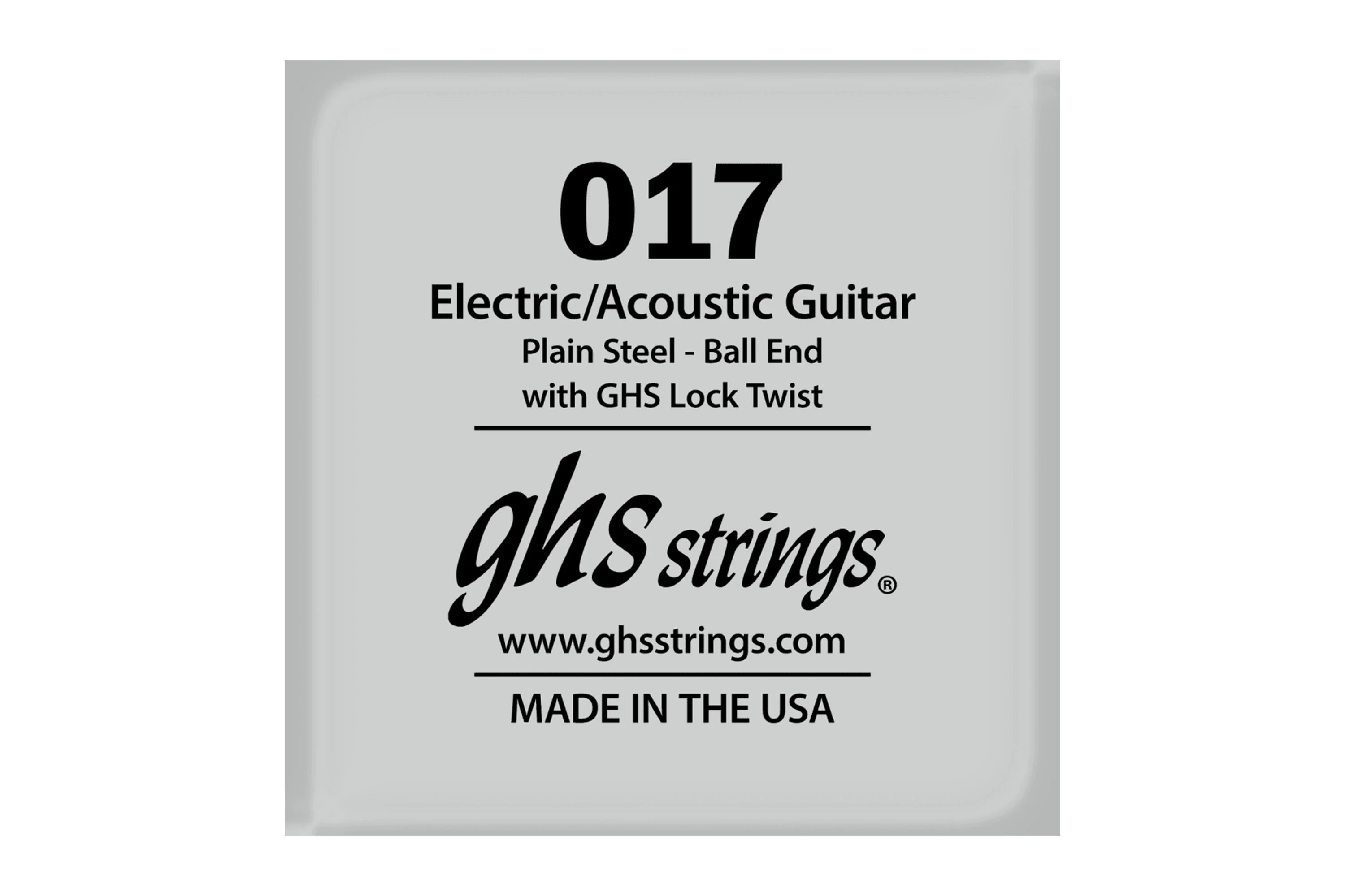 GHS-017 Plain Steel String (SINGLE STRING)