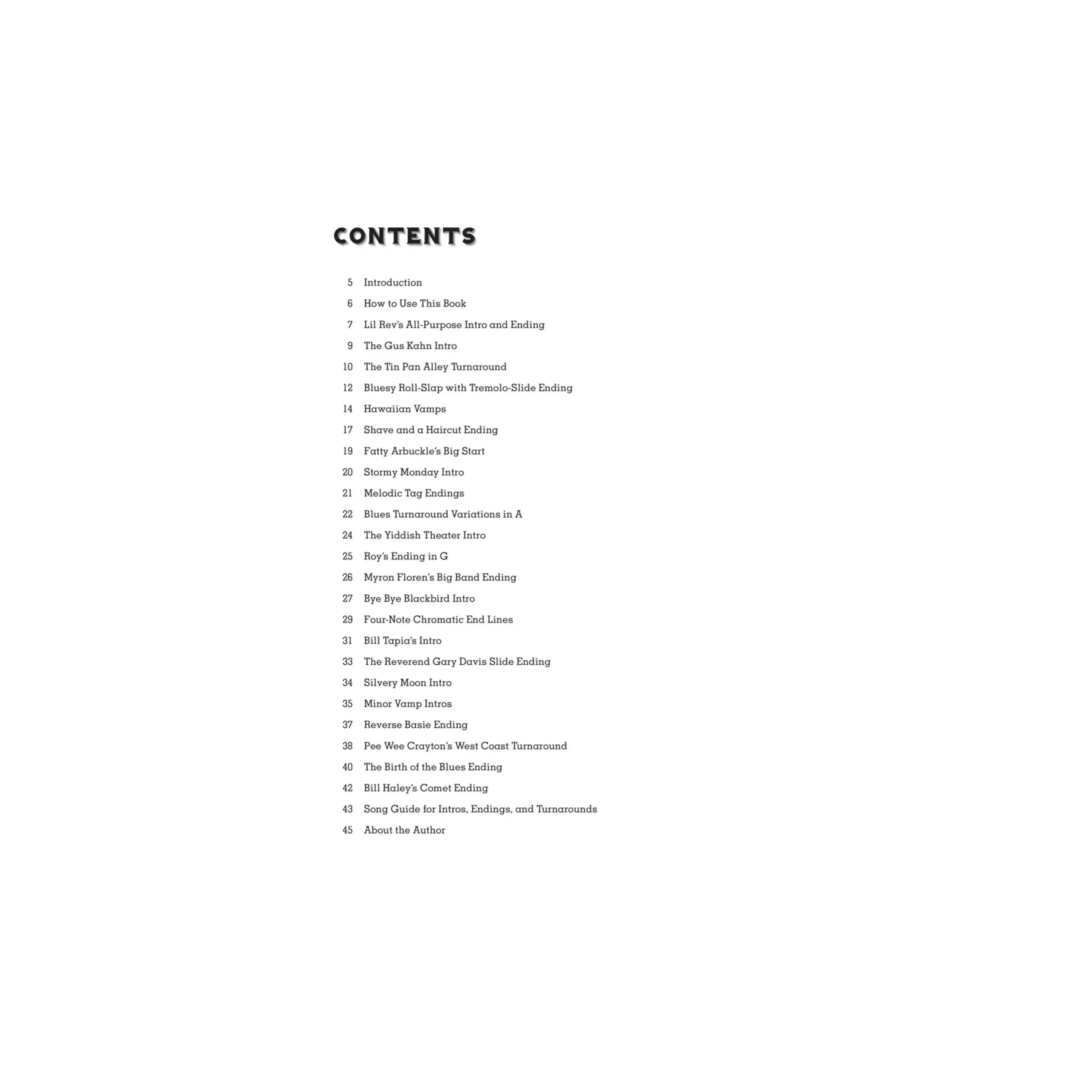 Intro, Endings, & Turnarounds For Ukulele - Image 2