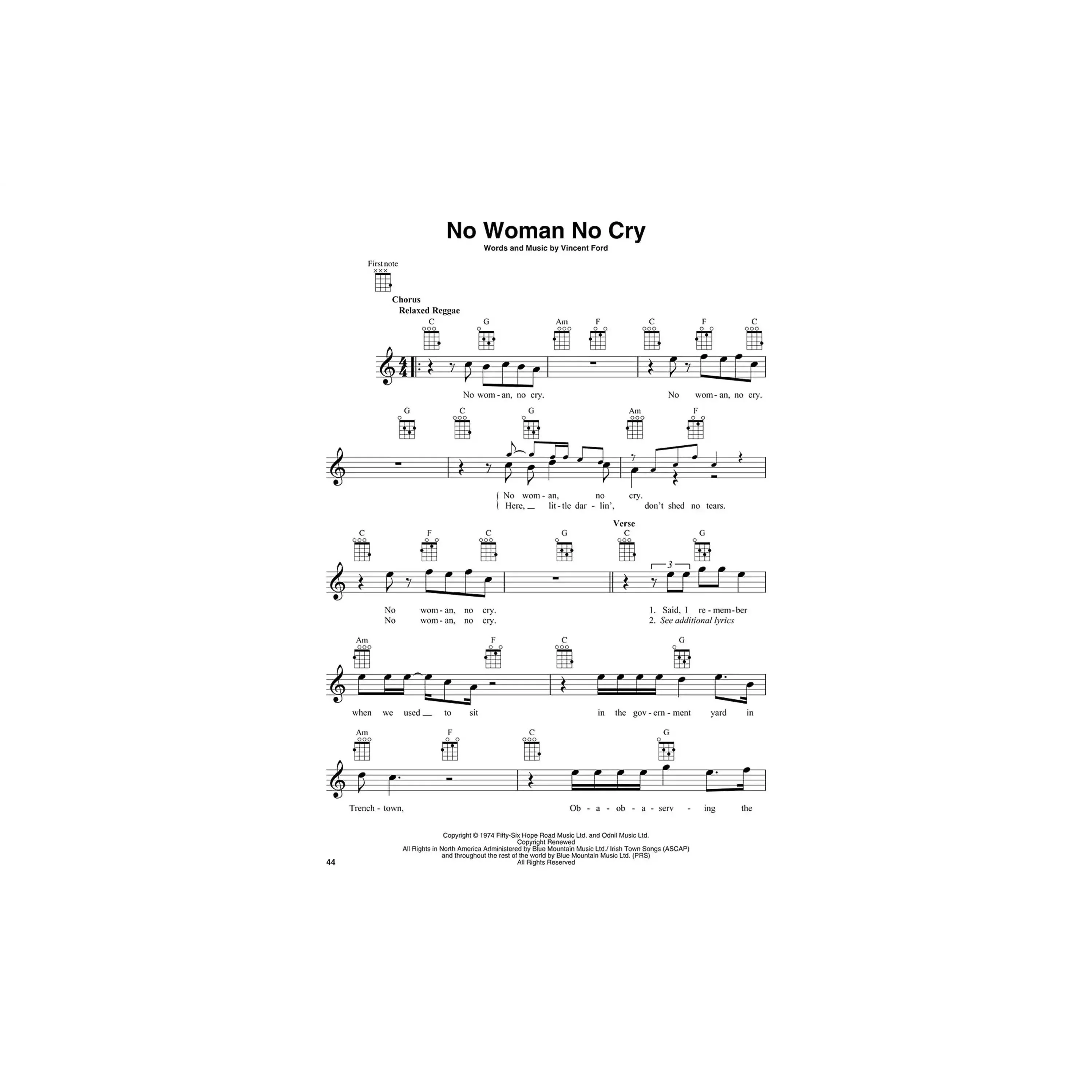 Bob Marley For Ukulele Book - Image 2