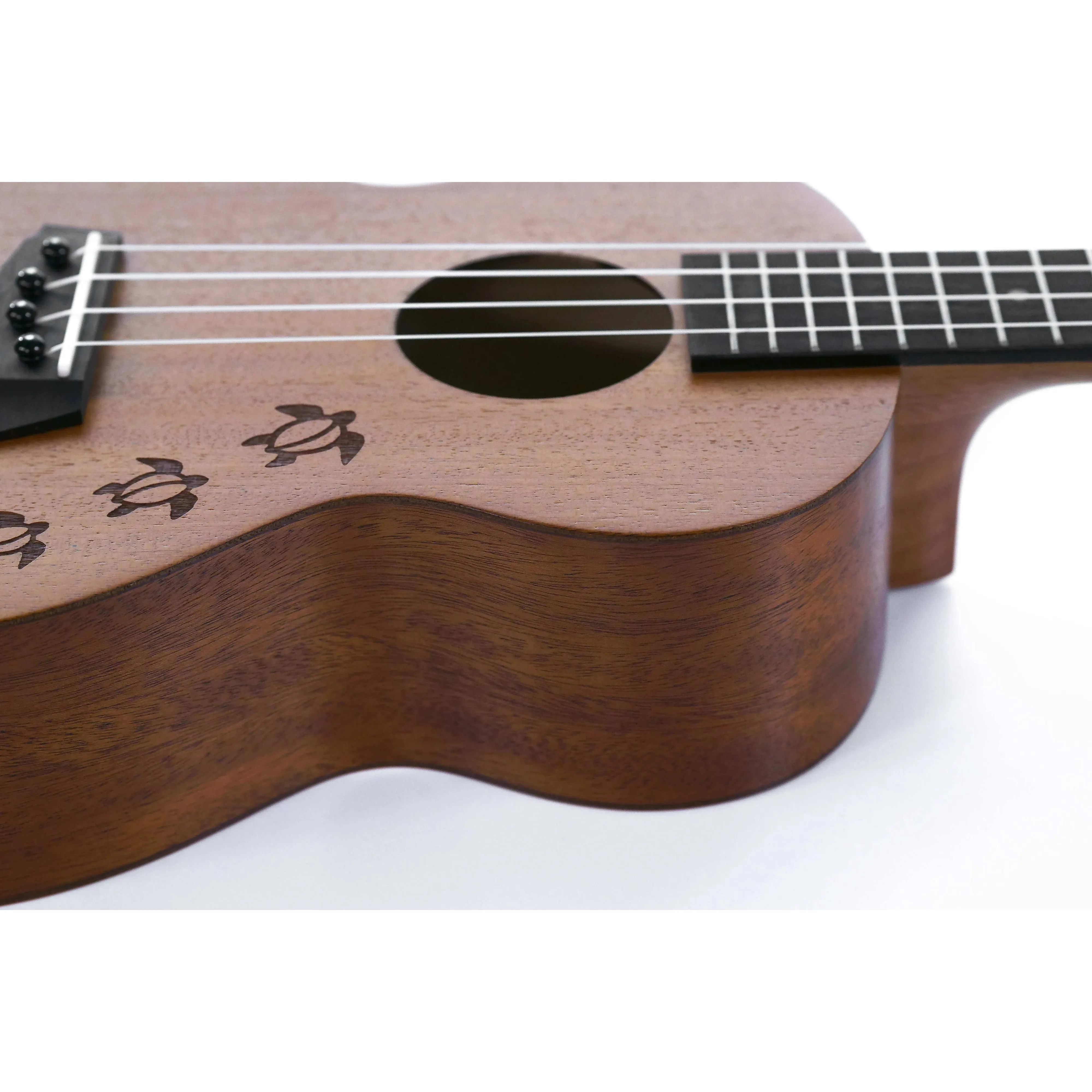 Islander MC-4-HNS Mahogany Concert Ukulele w/ Honu Turtle - Image 3