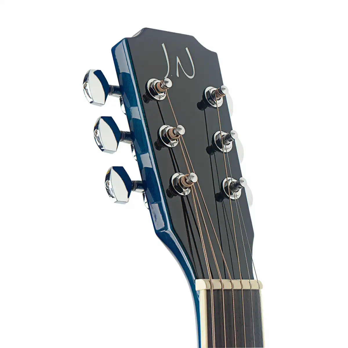 J.N Guitars BES-A-TBB Solid Spruce Top Blueburst Acoustic Guitar - Image 5