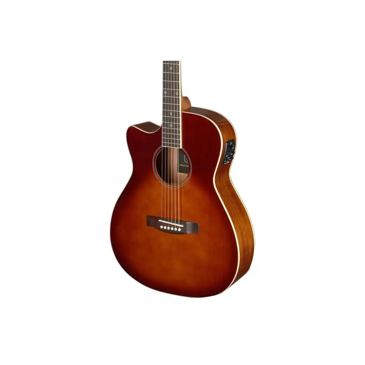 J.N Guitars BES-ACE-DCB-LH Cherryburst Left Handed Acoustic Electric Guitar