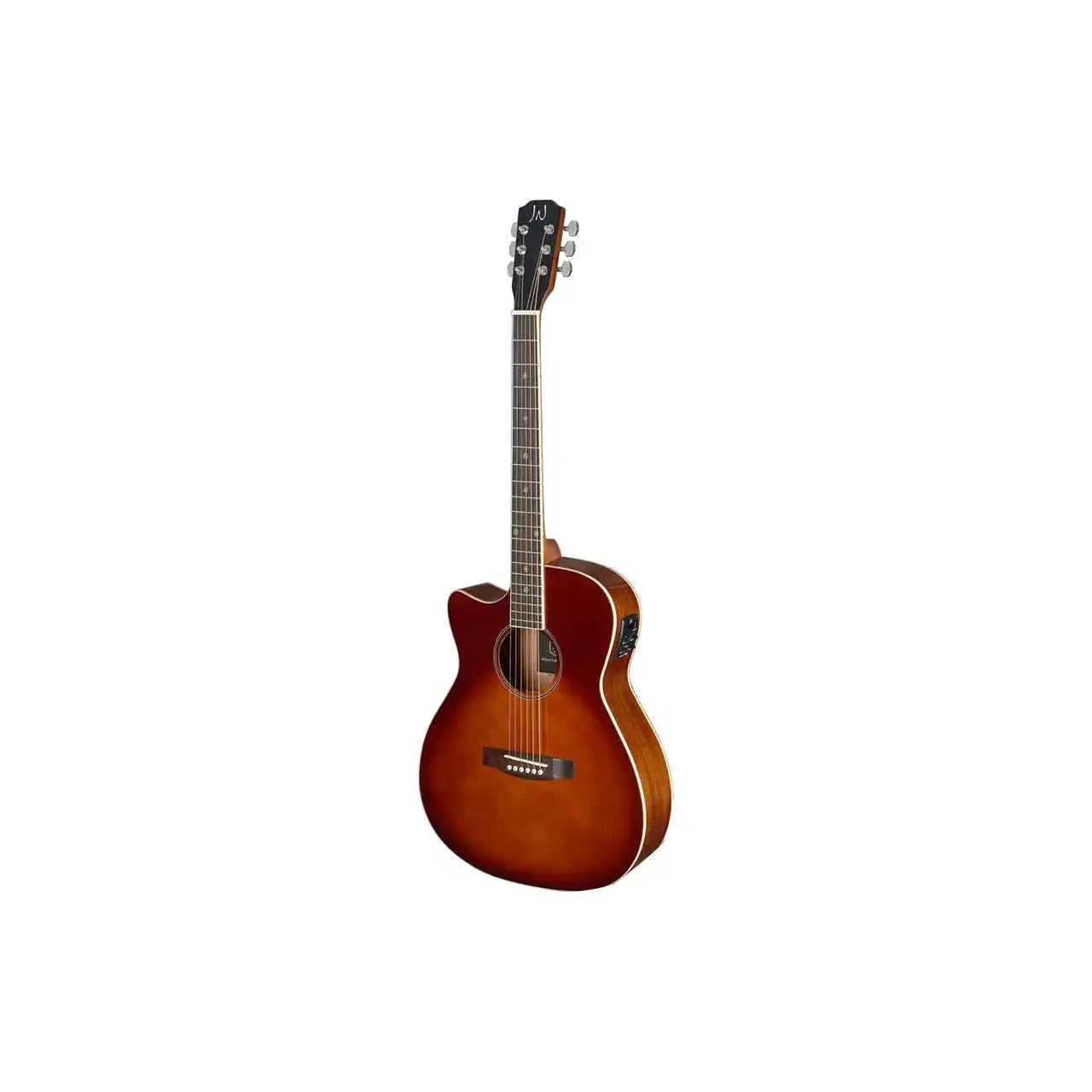 J.N Guitars BES-ACE-DCB-LH Cherryburst Left Handed Acoustic Electric Guitar - Image 2