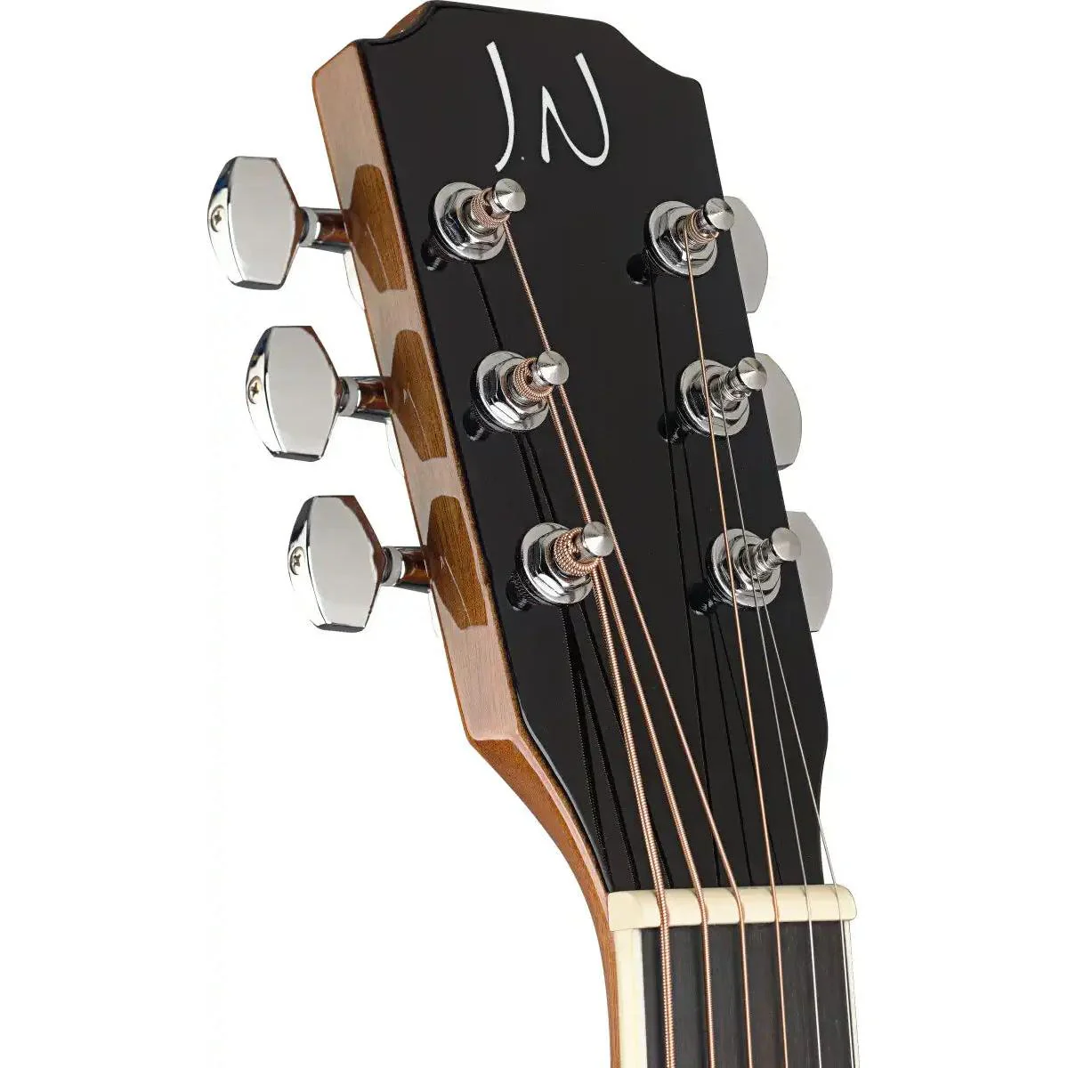 J.N Guitars BES-ACE-DCB Solid Spruce Top Cherryburst Acoustic Electric Guitar - Image 6