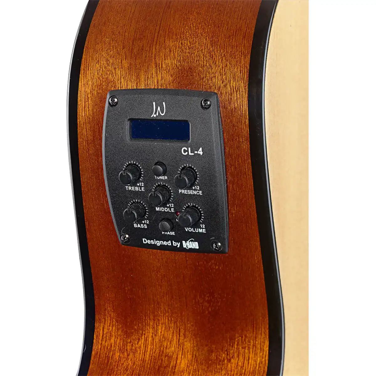 J.N Guitars BES-ACE-N Solid Spruce Top Acoustic Electric Guitar - Image 5