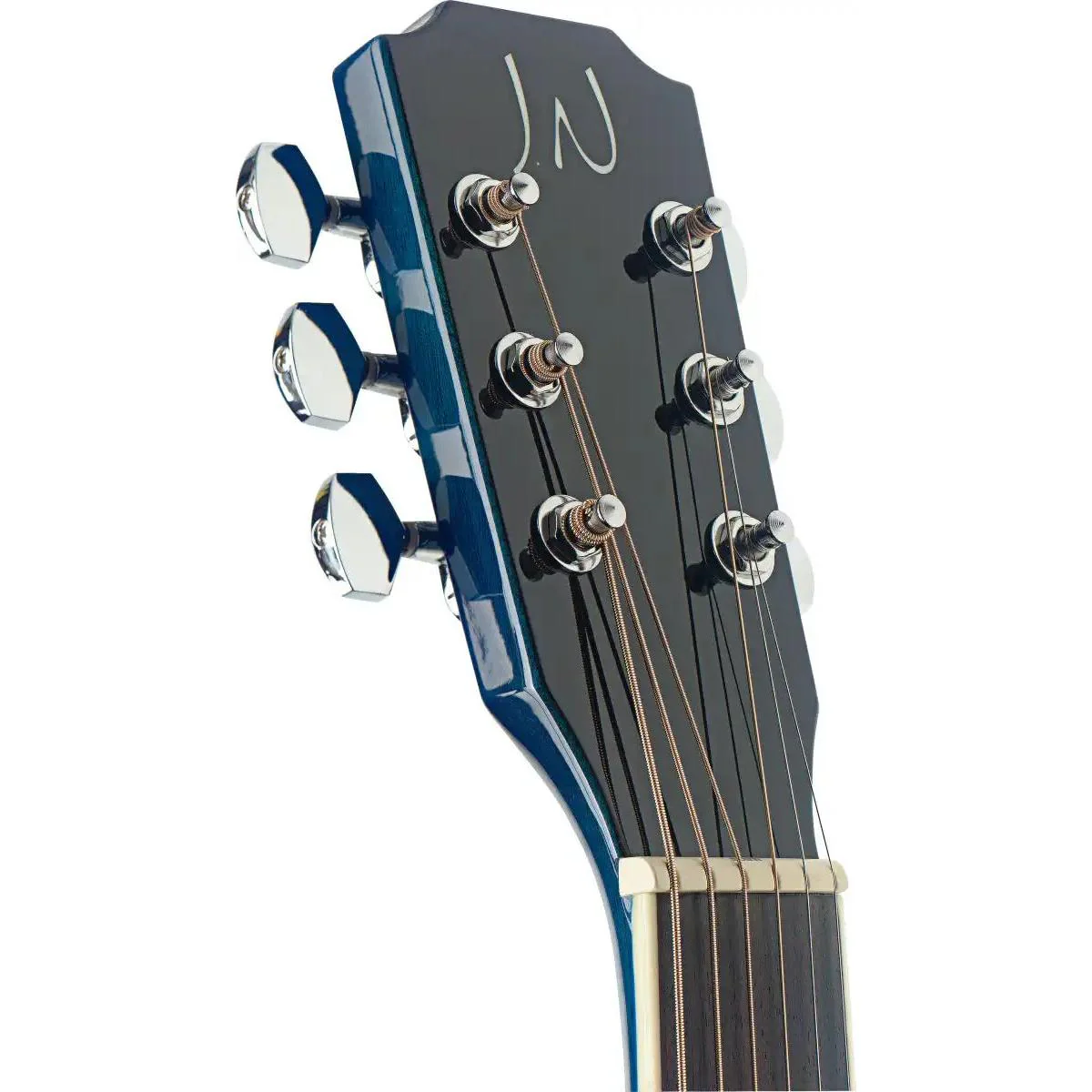 J.N Guitars BES-ACE-TBB Solid Spruce Top Blueburst Acoustic Electric Guitar - Image 6