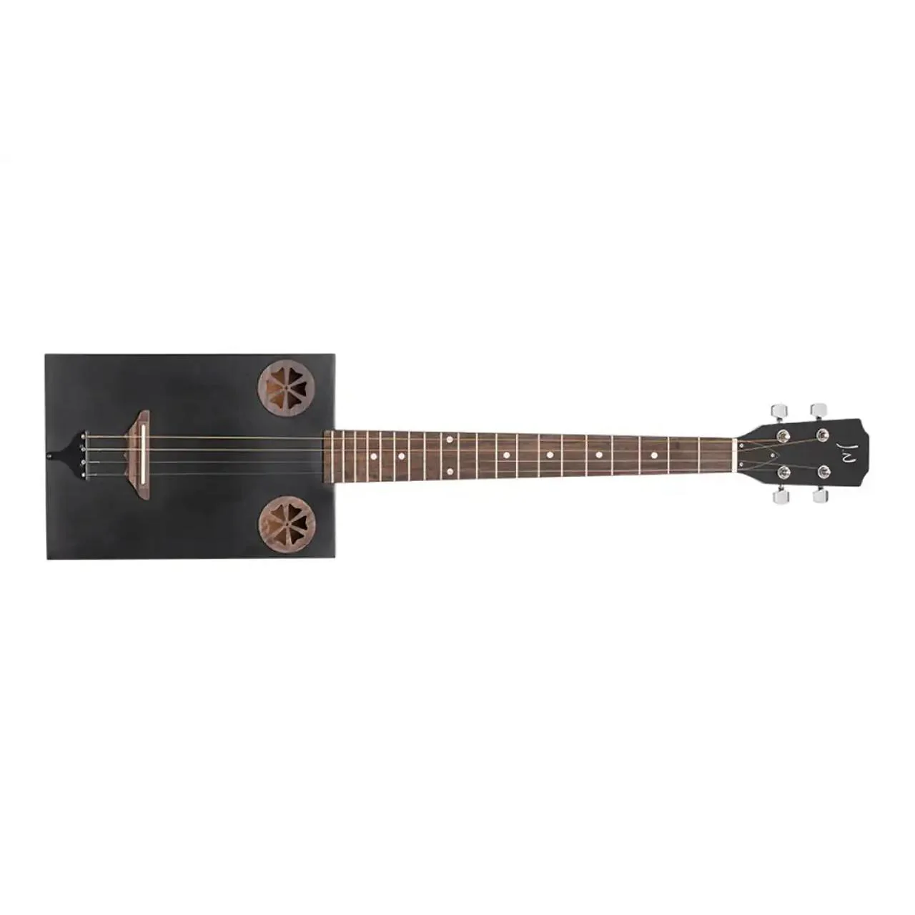 J.N Guitars CASK-FIRKCOAL Sapele Cigar Box Acoustic Guitar - Image 2