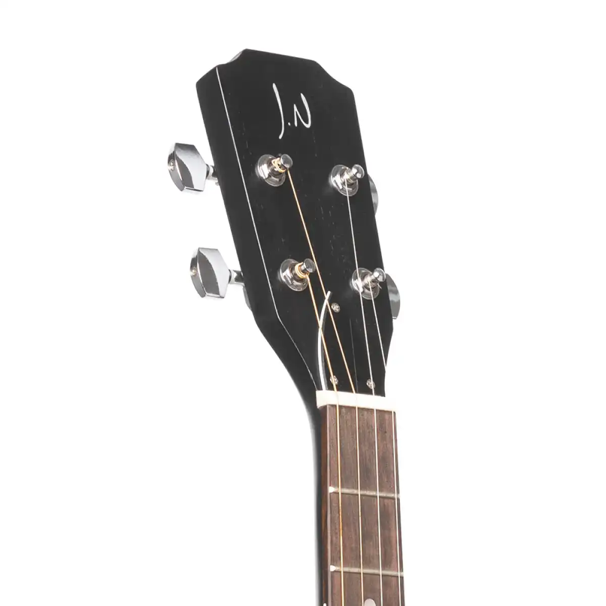 J.N Guitars CASK-FIRKCOAL Sapele Cigar Box Acoustic Guitar - Image 5