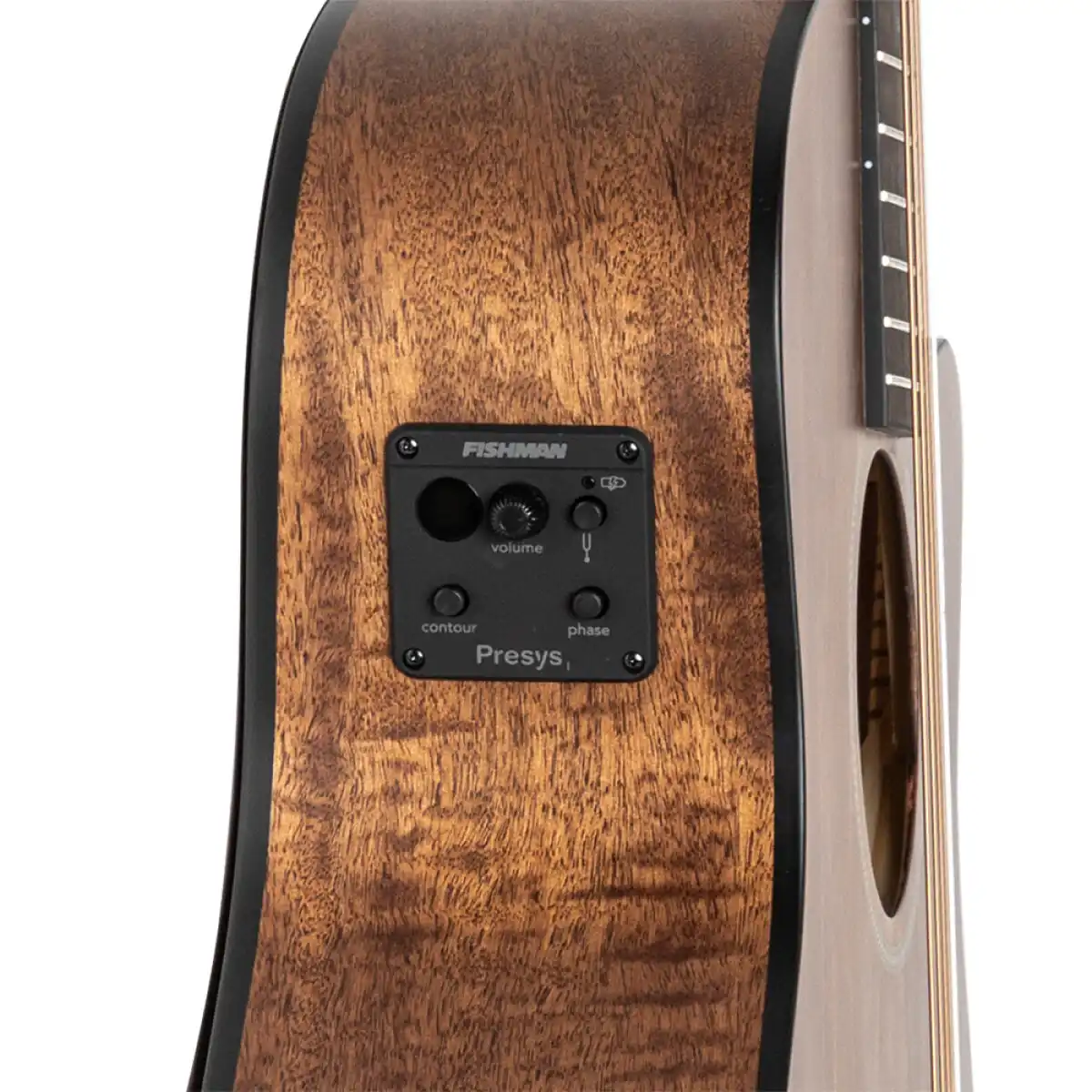 J.N Guitars DOV-ACFI Solid Mahogany Top Acoustic Electric Guitar - Image 5
