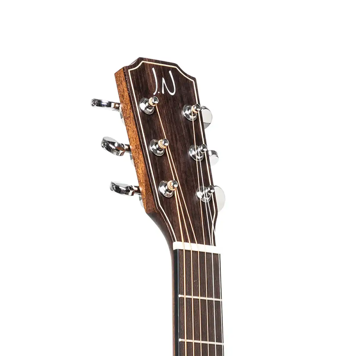 J.N Guitars DOV-ACFI Solid Mahogany Top Acoustic Electric Guitar - Image 7