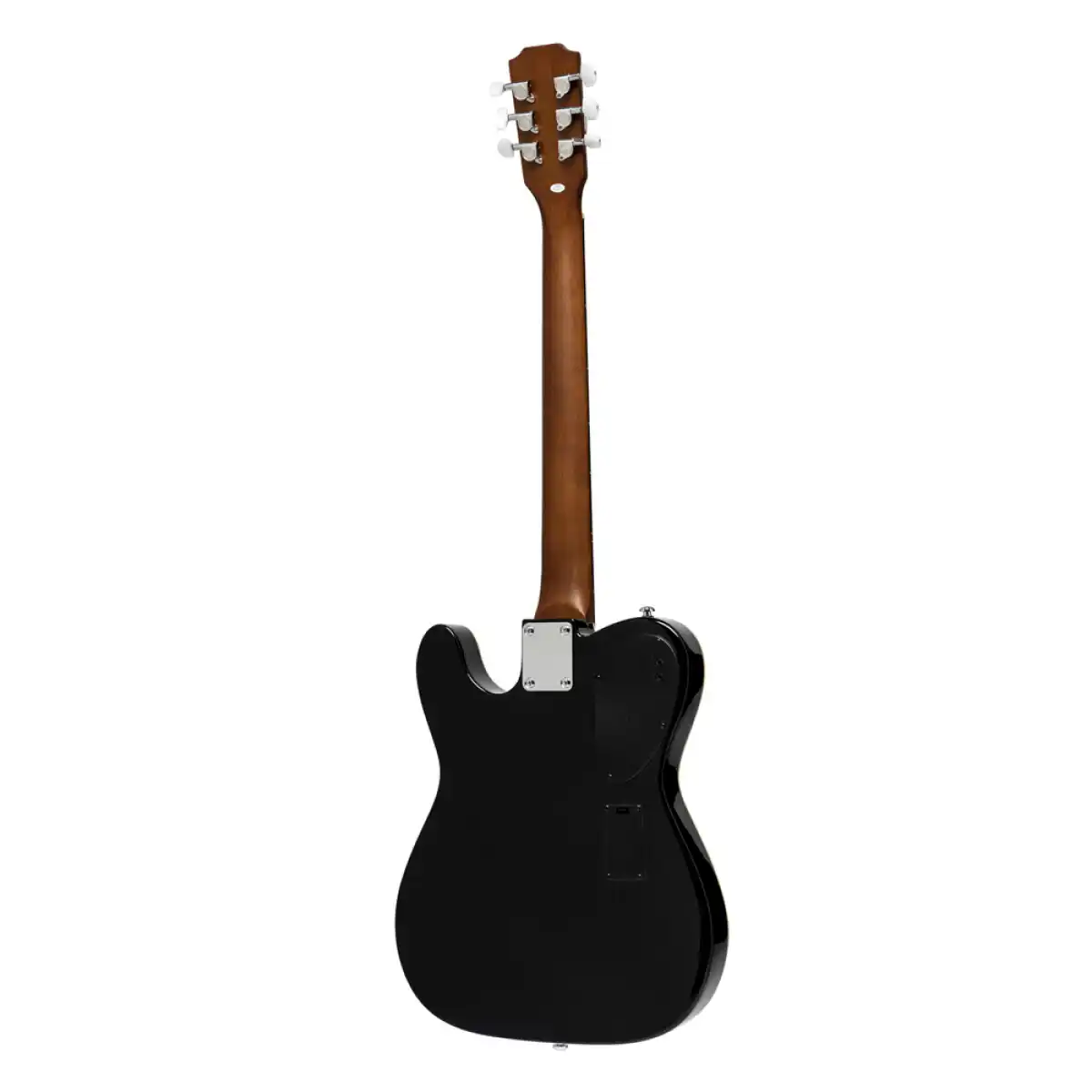 J.N Guitars EW3000CBK Spruce Electric Folk Guitar - Black - Image 3