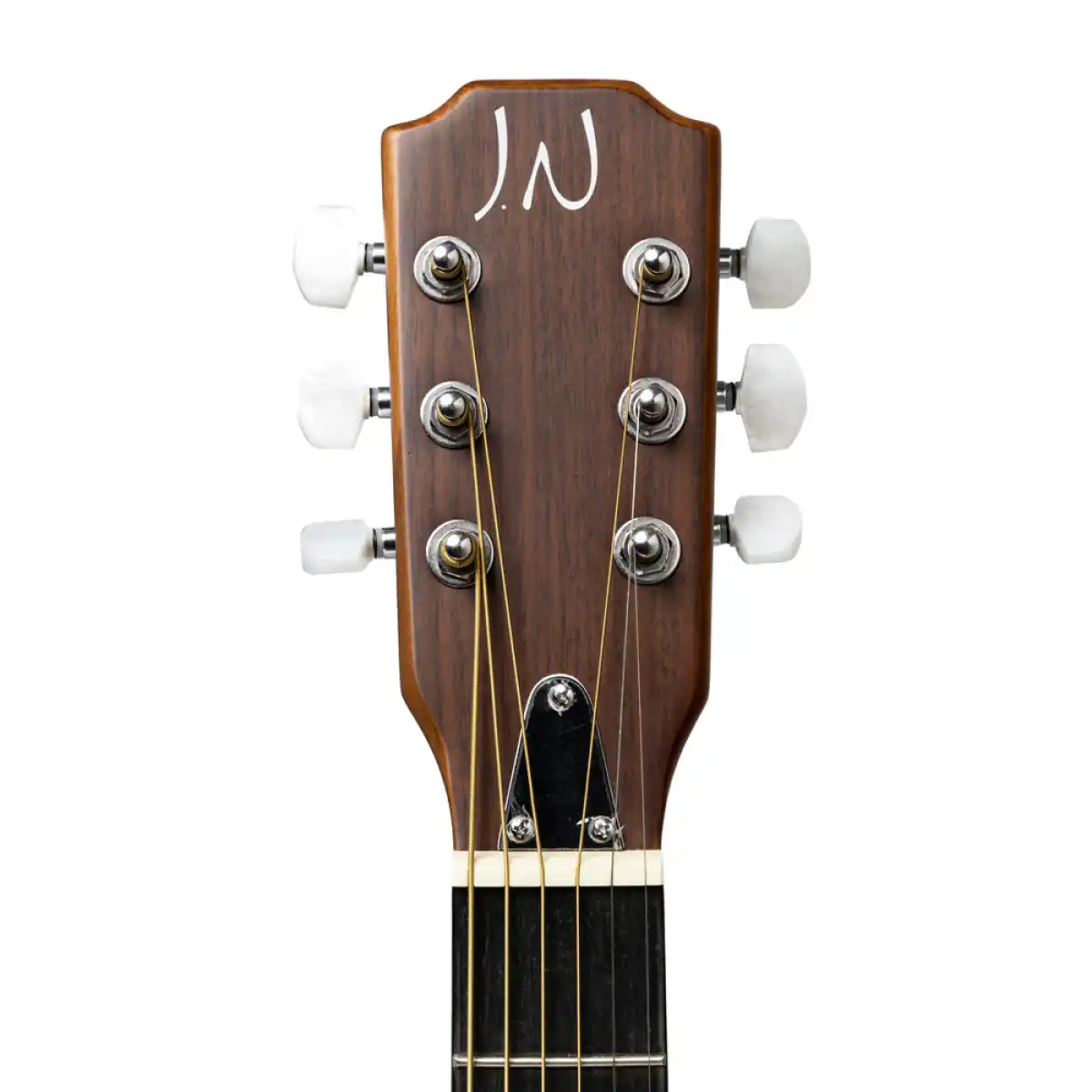 J.N Guitars EW3000CBK Spruce Electric Folk Guitar - Black - Image 6