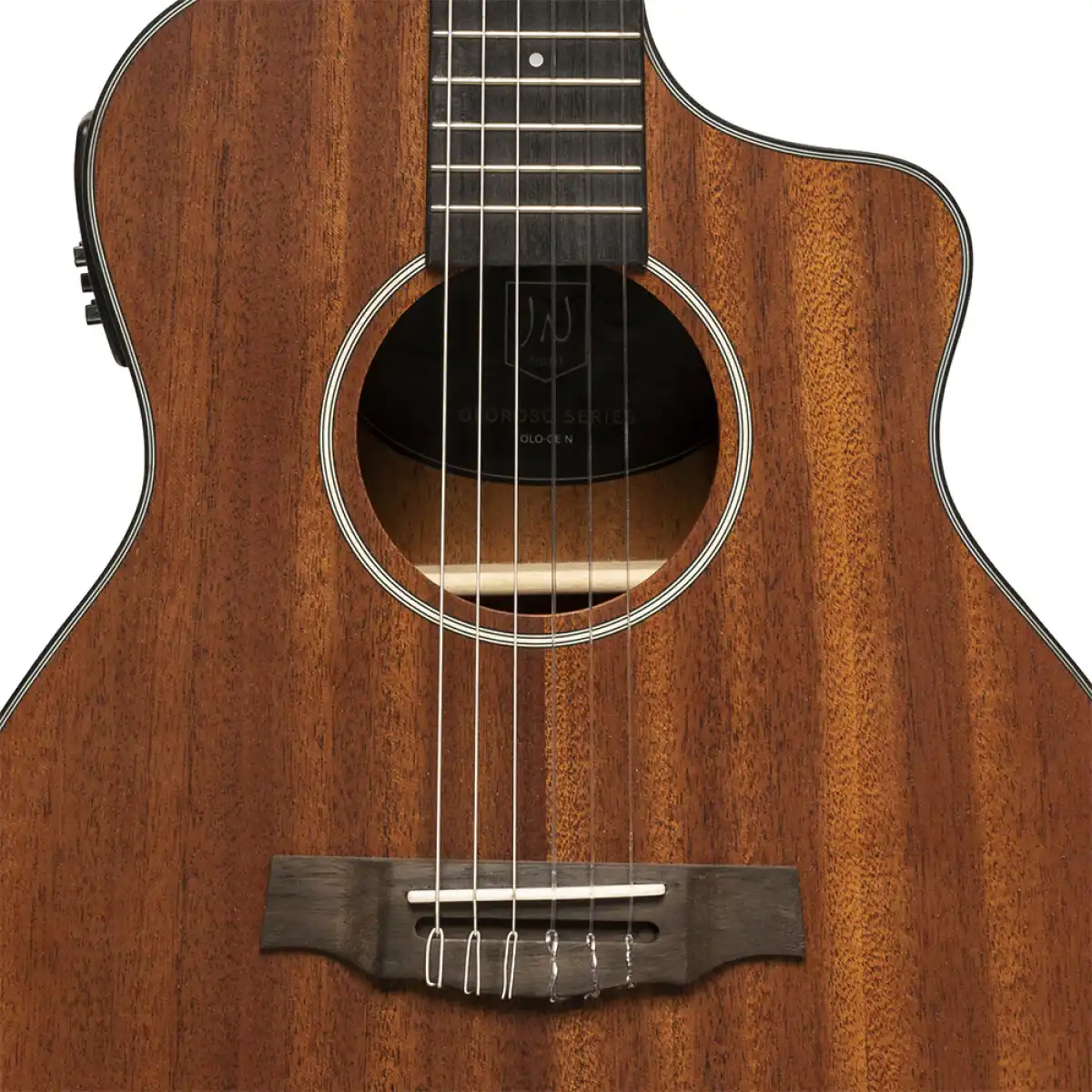 J.N Guitars OLO-CE-N Sapele Acoustic Electric Guitar w/ Cutaway - Image 4