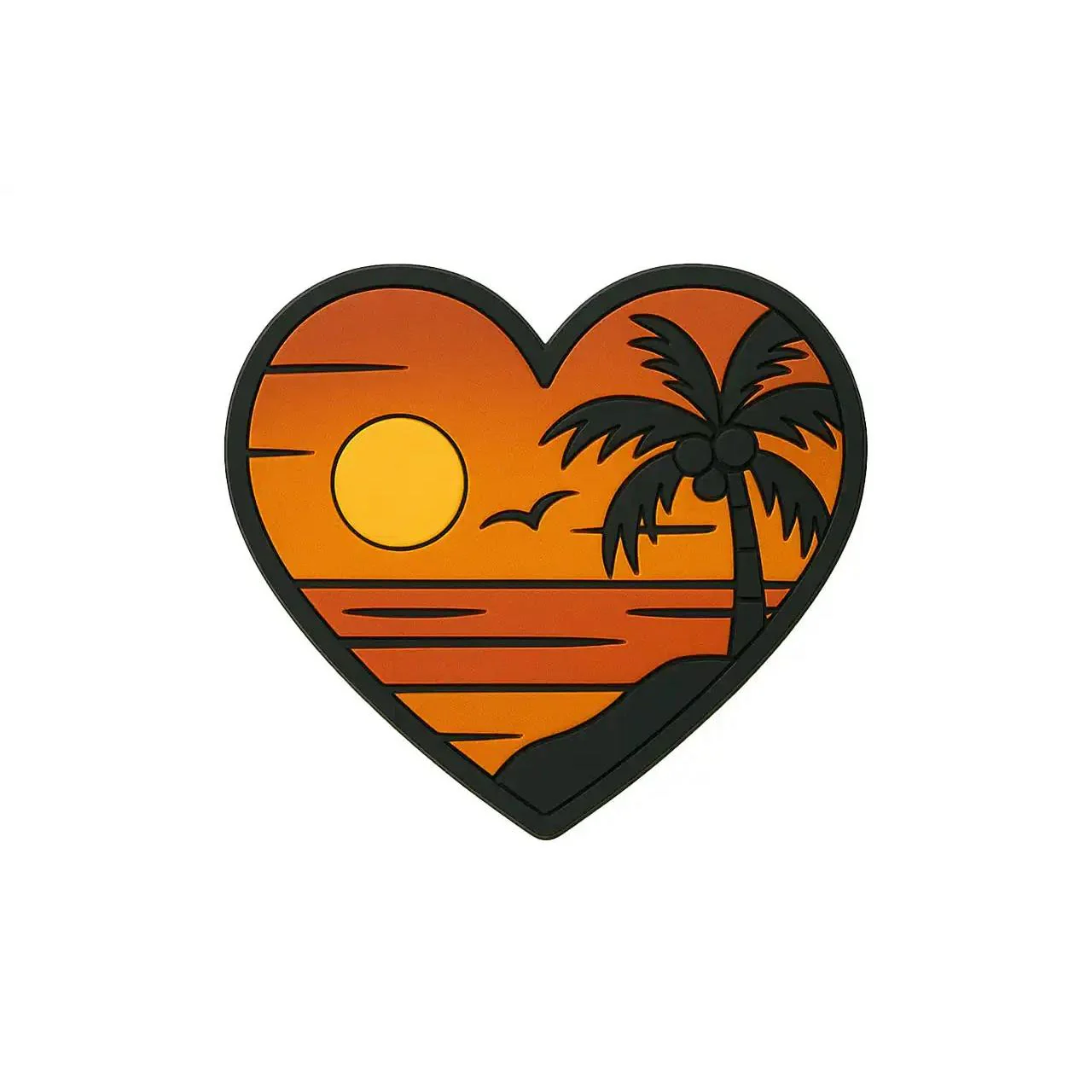Jam Palz Sunset Heart Headstock Charm - Image 2