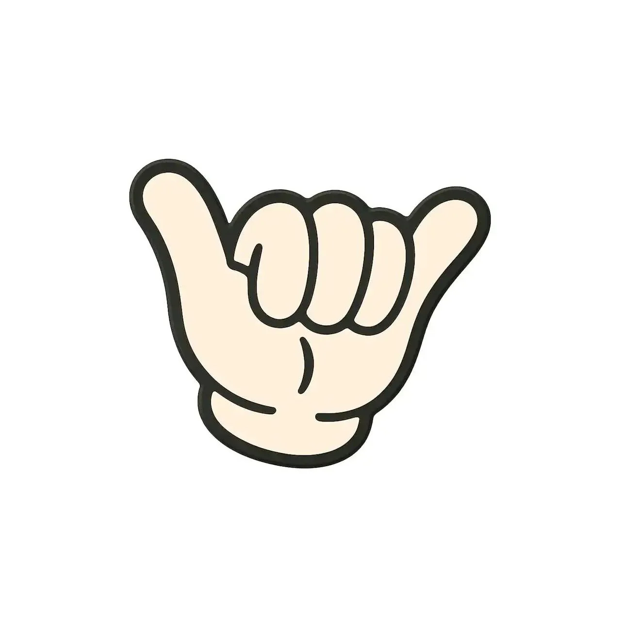 Jam Palz White Shaka Headstock Charm - Image 2