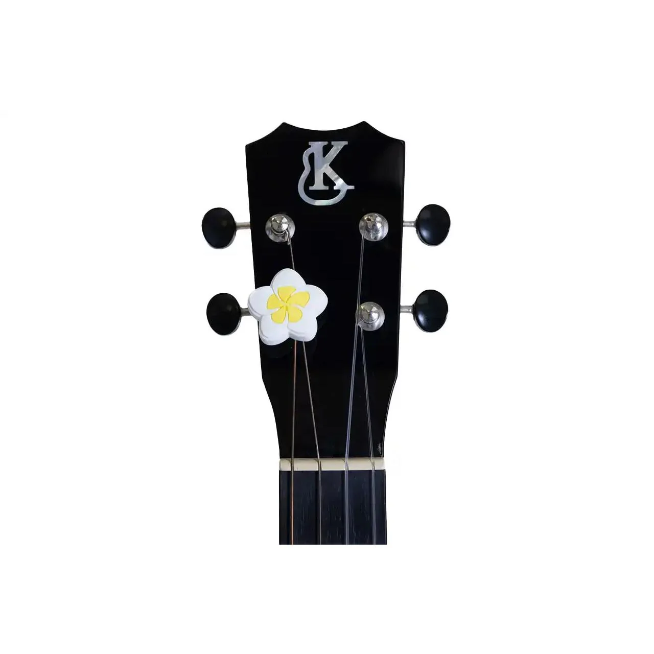 Jam Palz White & Yellow Plumeria Headstock Charm