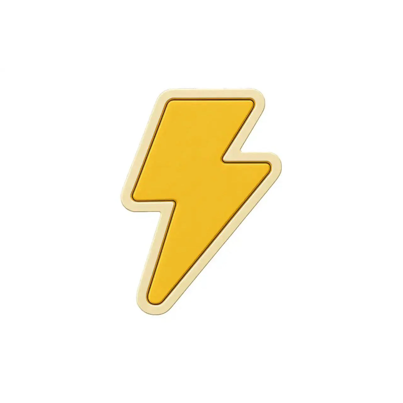 Jam Palz Yellow Lightning Bolt Headstock Charm - Image 2