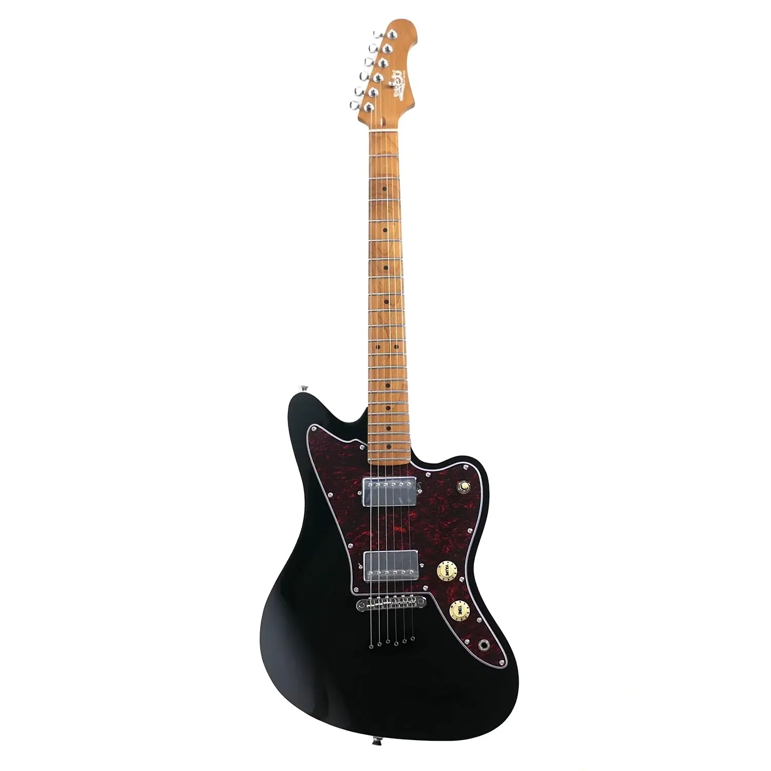Jet JJ-350 BK Black Solid Body Offset Electric Guitar - Image 4