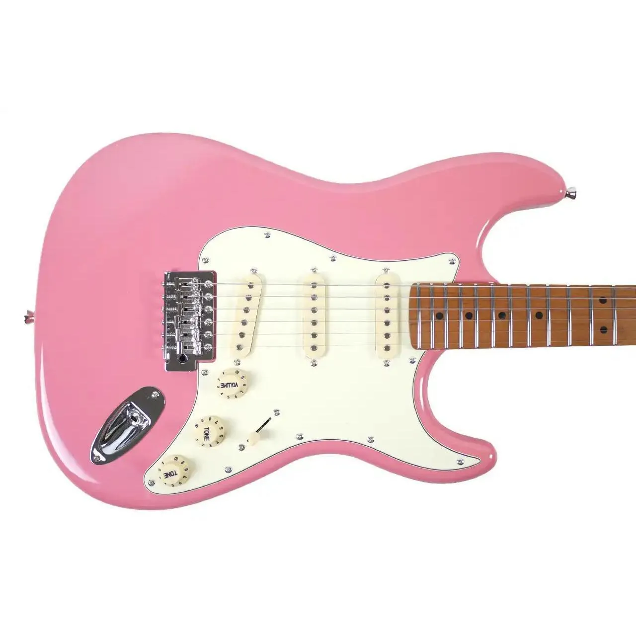Jet JS-300 BGD Burgundy Pink Solid Body Stratocaster Electric Guitar