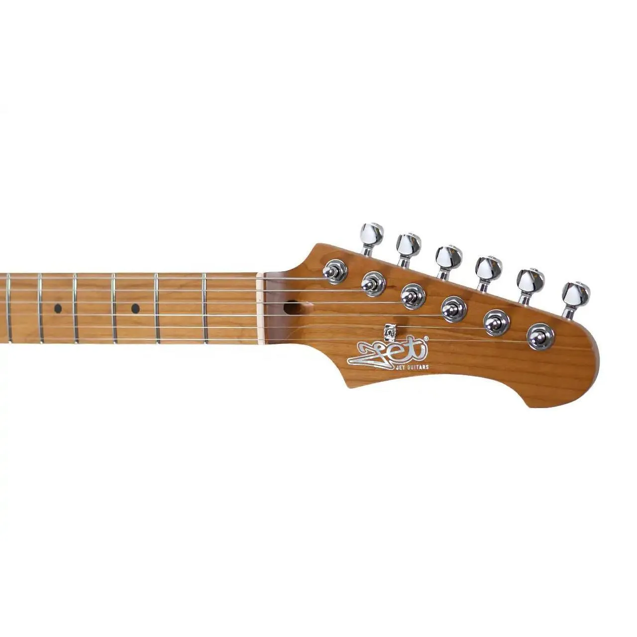 Jet JS-300 BGD Burgundy Pink Solid Body Stratocaster Electric Guitar - Image 5