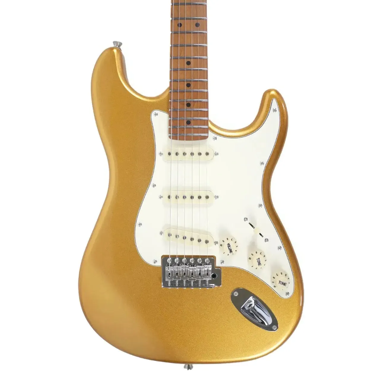Jet JS-300 GD Gold Solid Body Stratocaster Electric Guitar