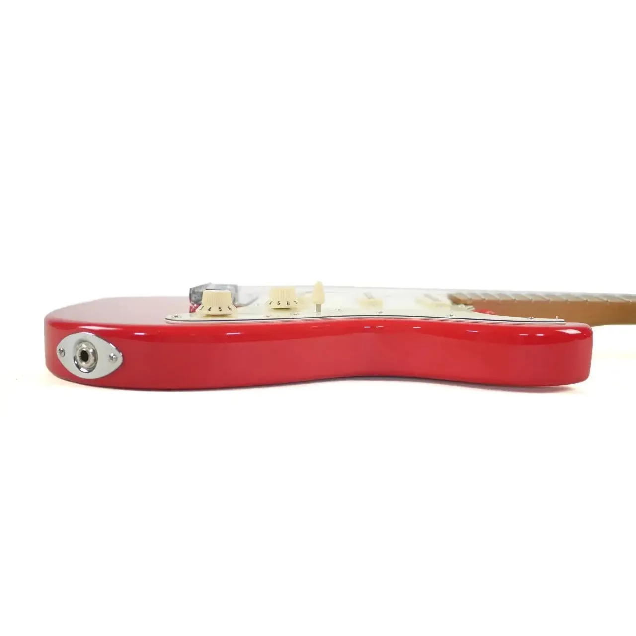 Jet JS-300 MINI RD Red Solid Body Stratocaster Electric Guitar - Image 3