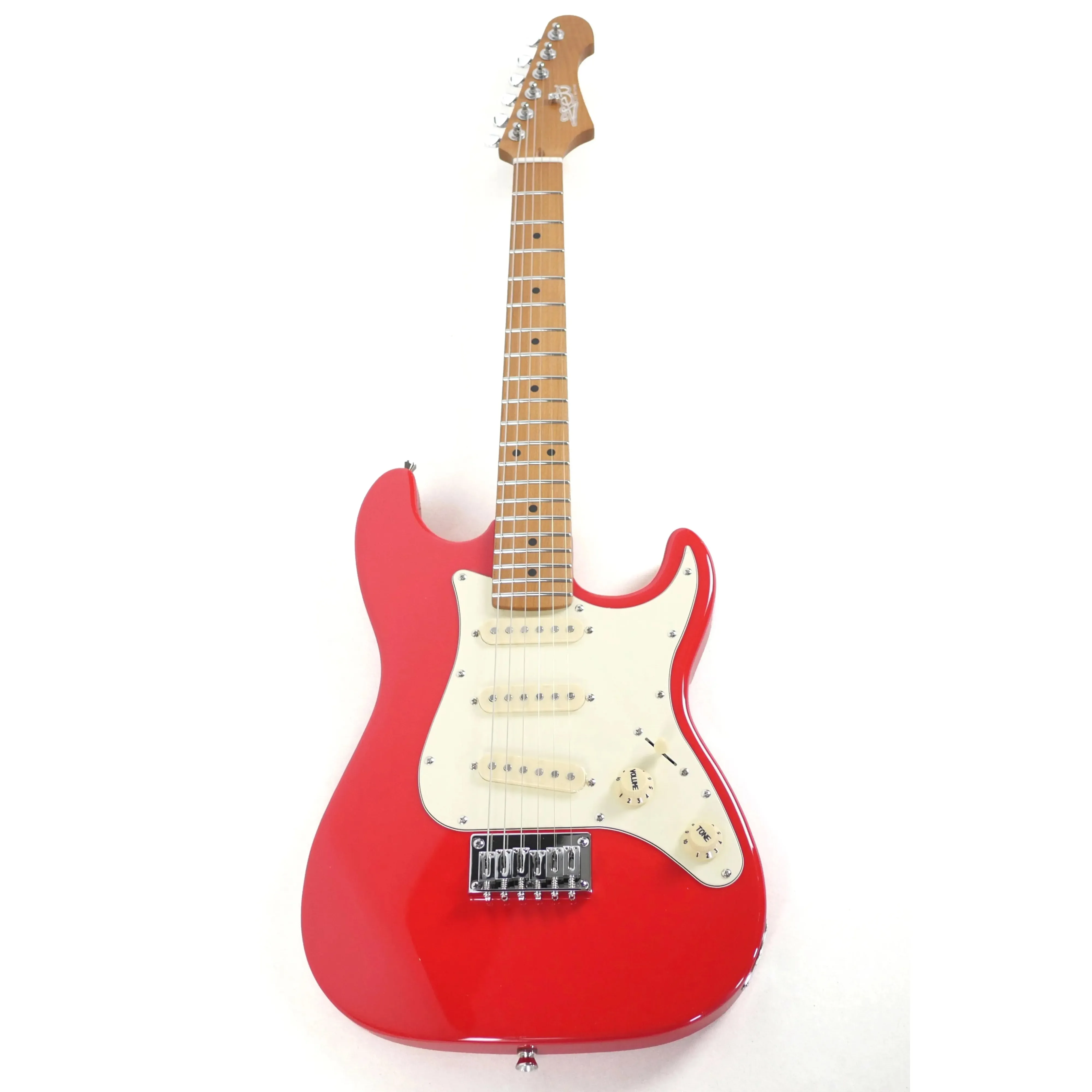 Jet JS-300 MINI RD Red Solid Body Stratocaster Electric Guitar - Image 4