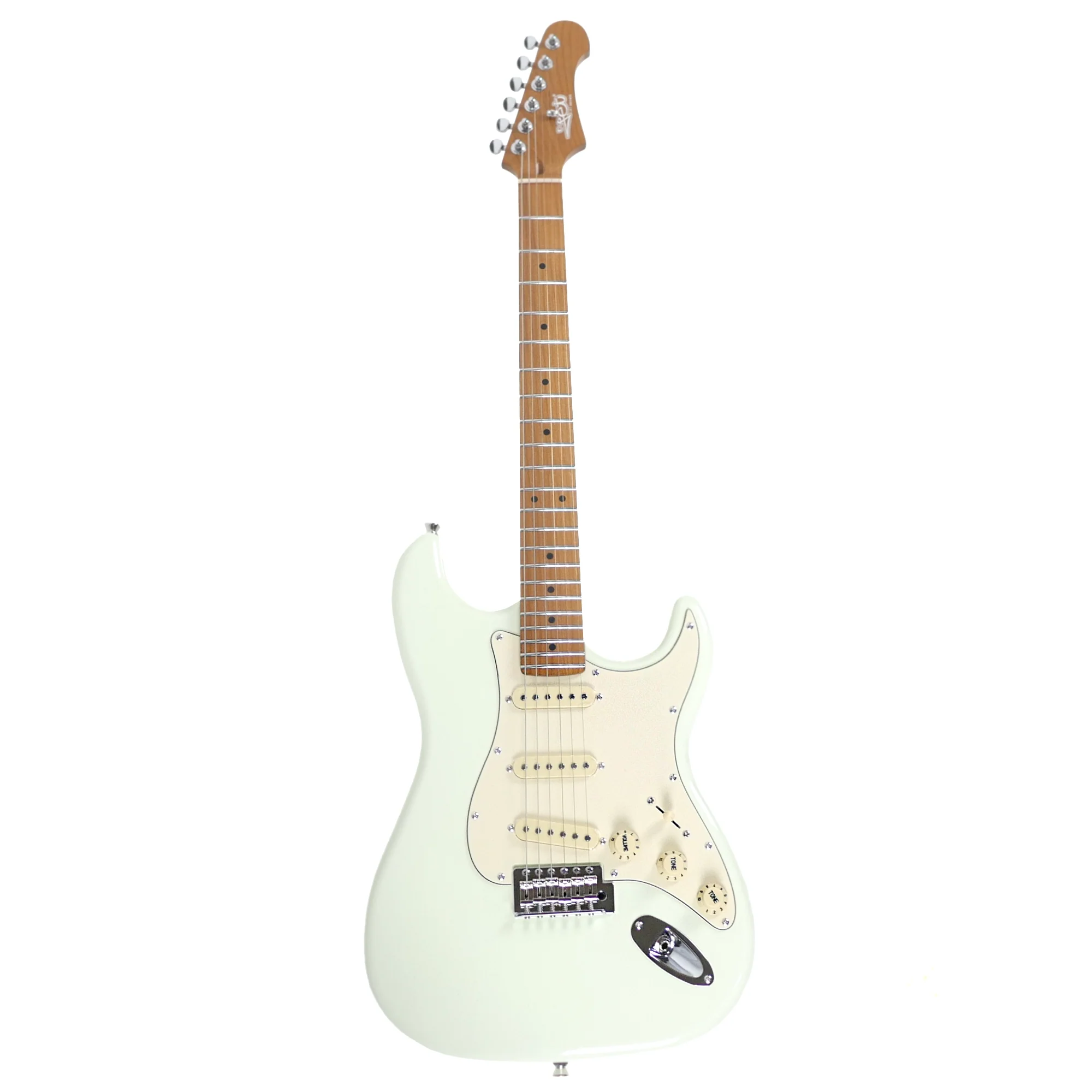 Jet JS-300 OW White Solid Body Stratocaster Electric Guitar - Image 4