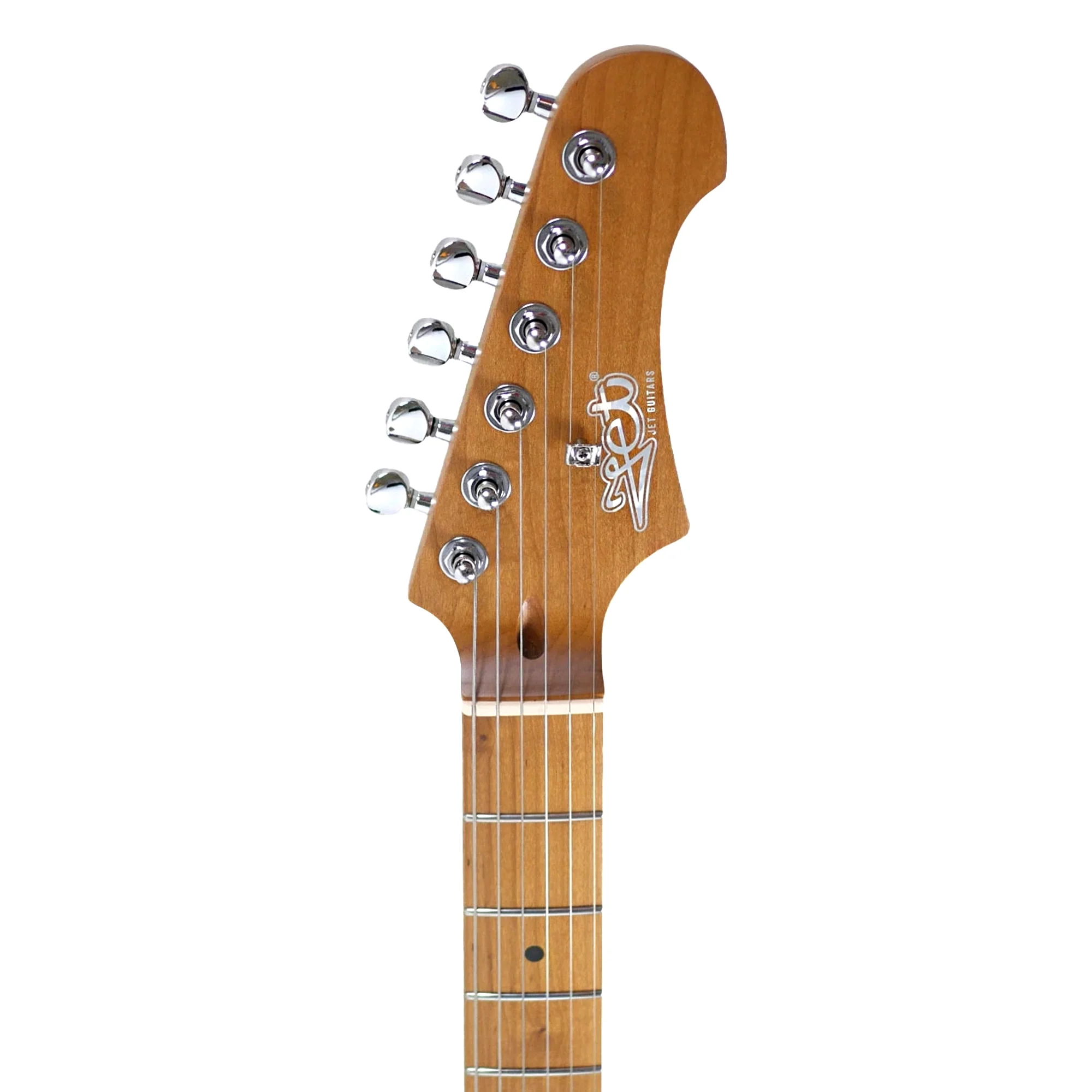 Jet JS-300 OW White Solid Body Stratocaster Electric Guitar - Image 5