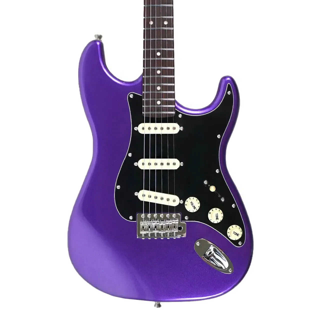 Jet JS-300 PLM R Plum Solid Body Stratocaster Electric Guitar