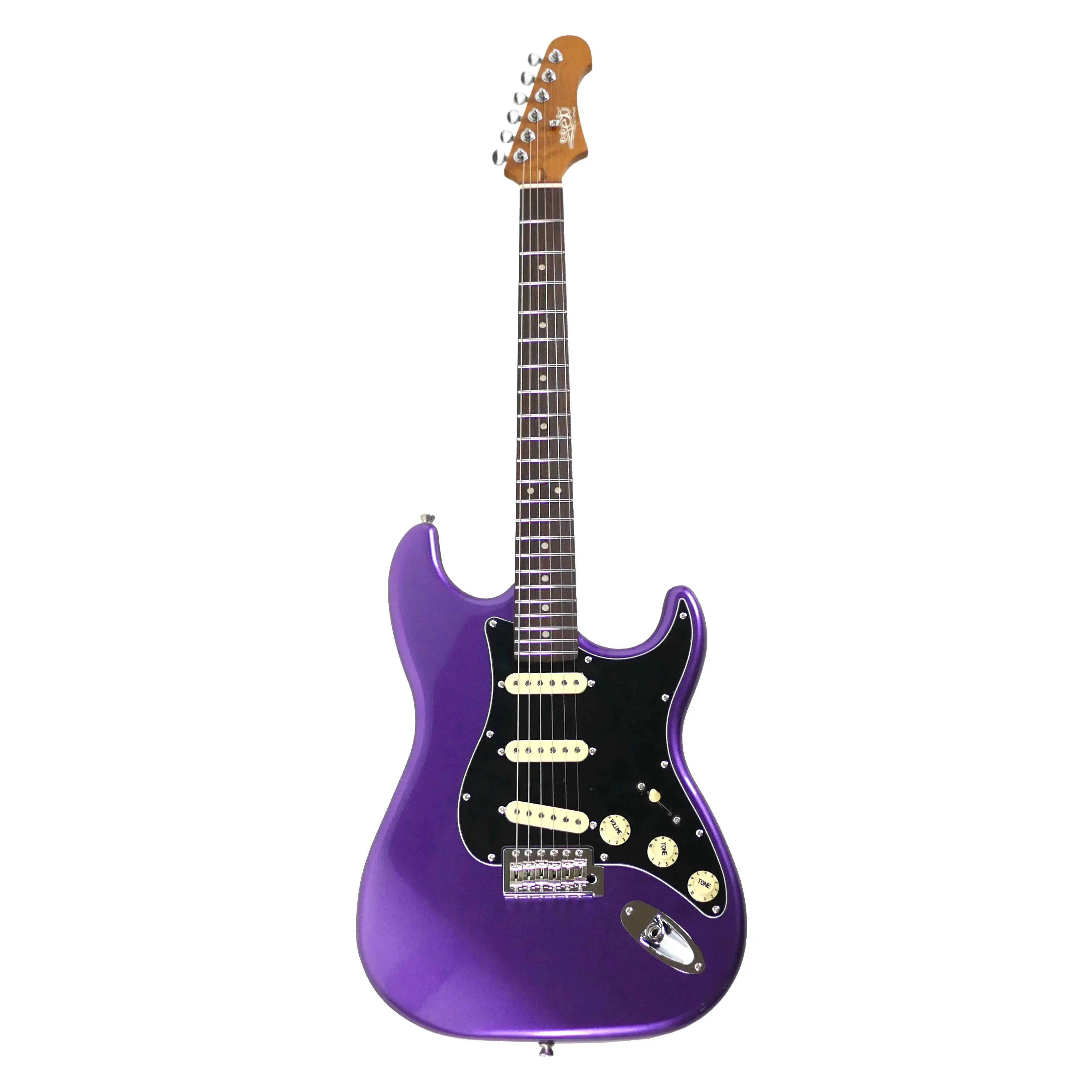 Jet JS-300 PLM R Plum Solid Body Stratocaster Electric Guitar - Image 4