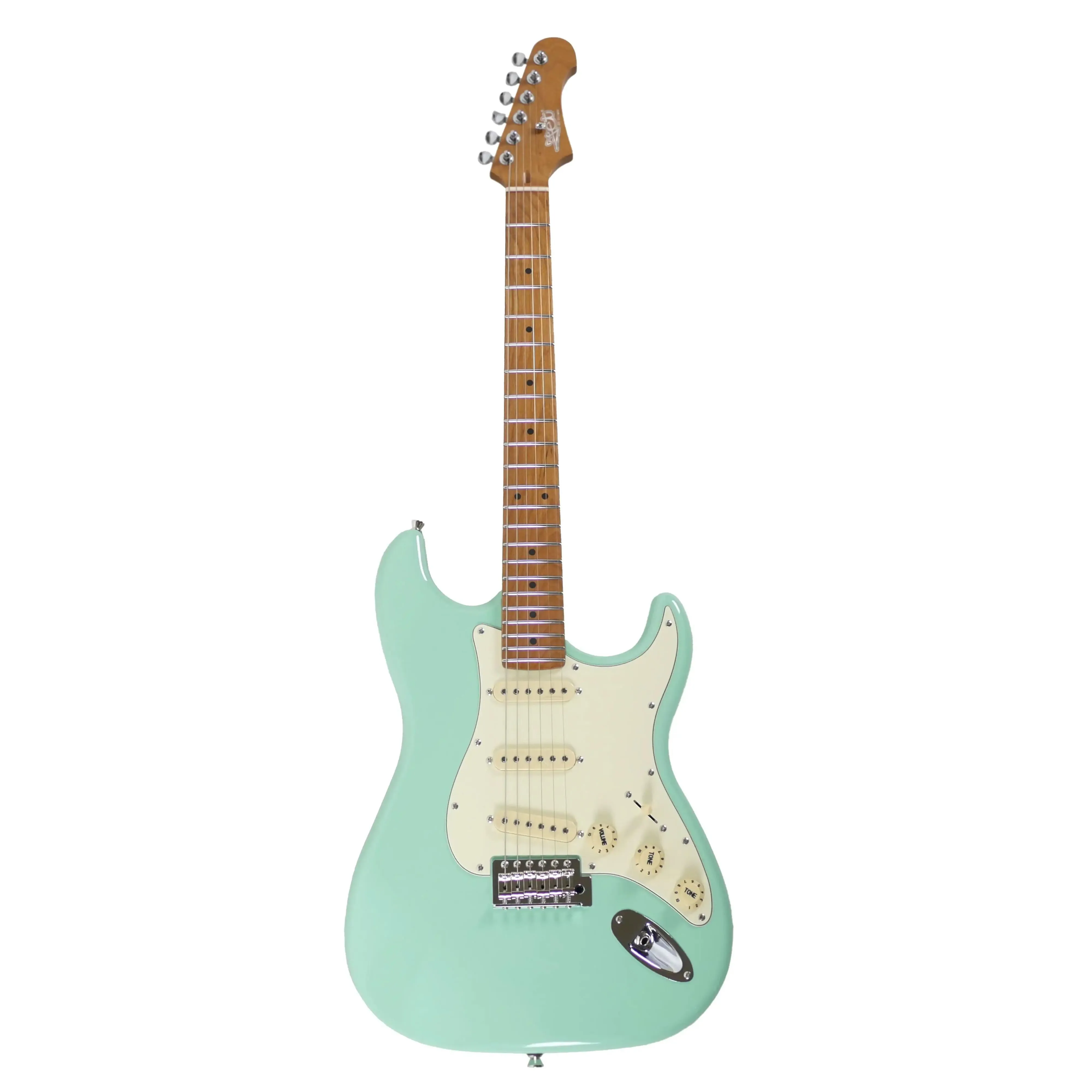 Jet JS-300 SFG Seafoam Green Solid Body Stratocaster Electric Guitar - Image 4