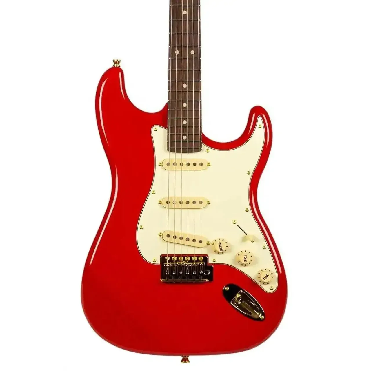 Jet JS-380 RD G Red Solid Body Stratocaster Electric Guitar
