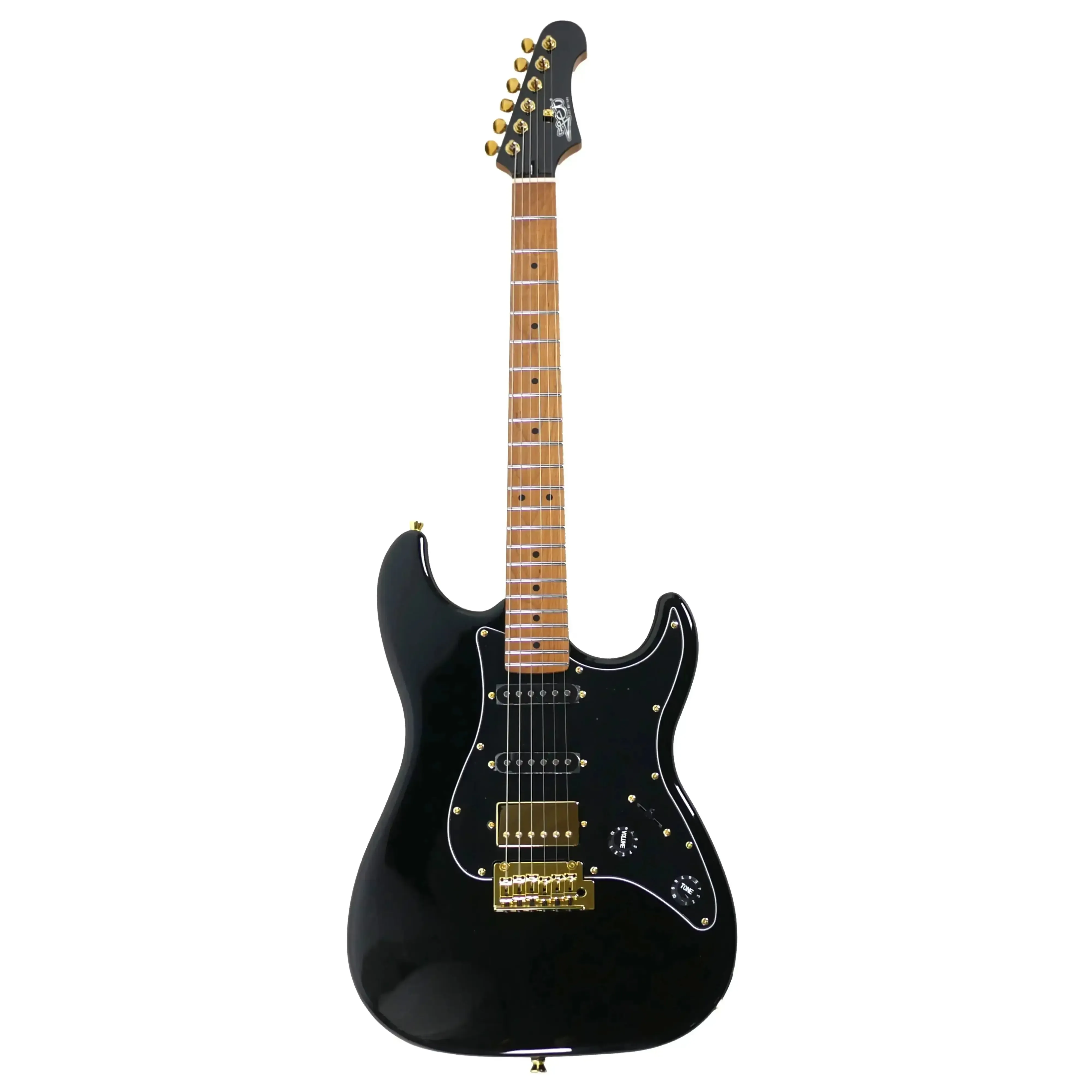 Jet JS-400 BK G Black Solid Body Stratocaster Electric Guitar - Image 4
