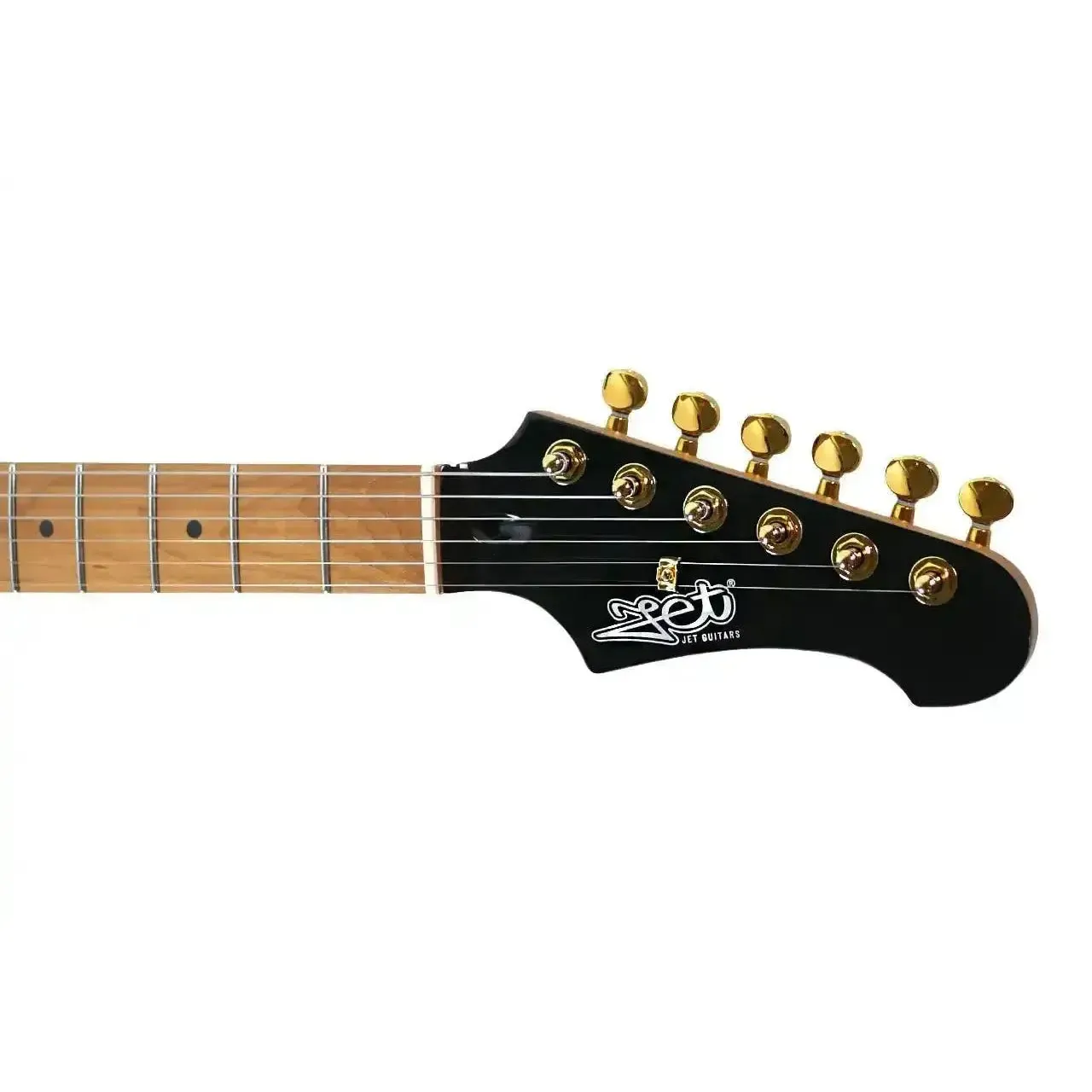 Jet JS-400 BK G Black Solid Body Stratocaster Electric Guitar - Image 5