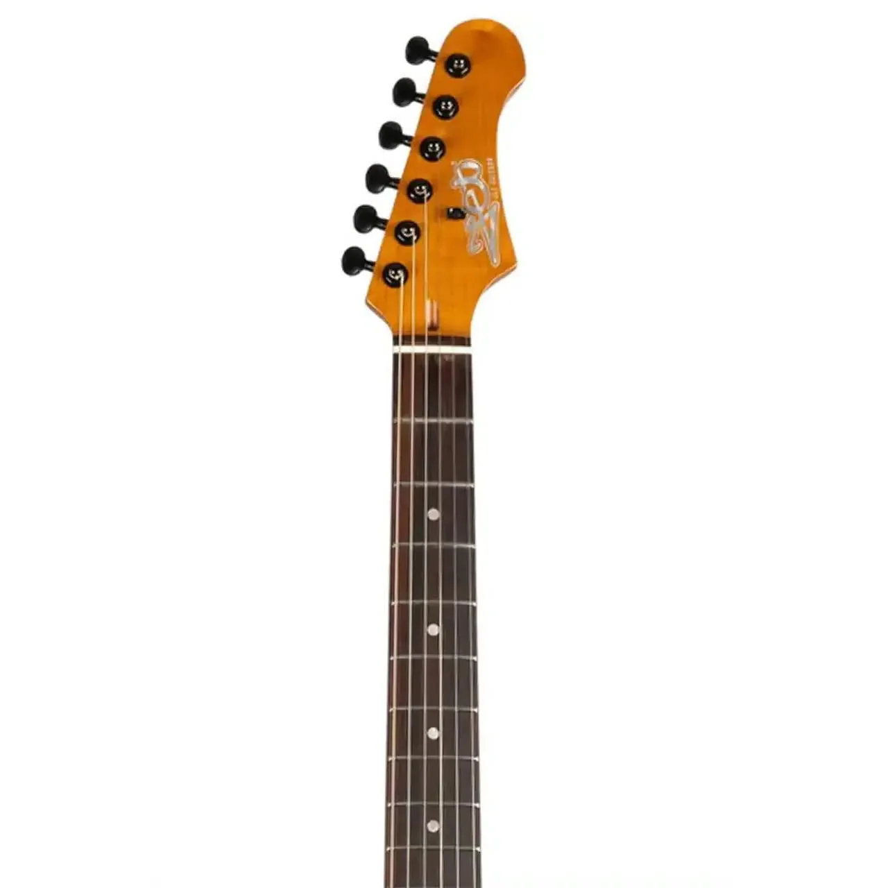 Jet JS-400 MBK R Matte Black Solid Body Stratocaster Electric Guitar - Image 4