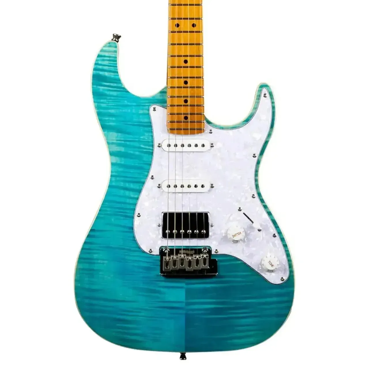 Jet JS-450 OBL Ocean Blue Solid Blue Stratocaster Electric Guitar