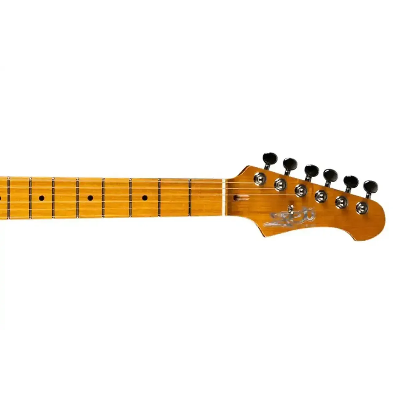 Jet JS-450 OBL Ocean Blue Solid Blue Stratocaster Electric Guitar - Image 4