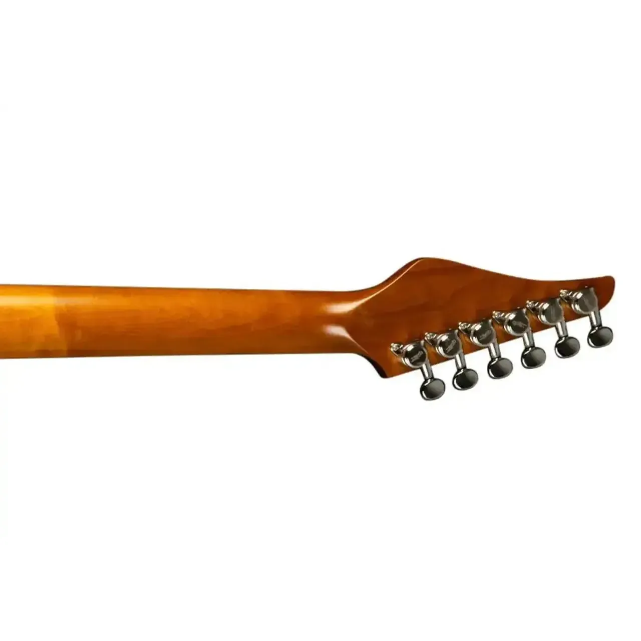 Jet JS-450 QTBR Transparent Brown Solid Body Stratocaster Electric Guitar - Image 5