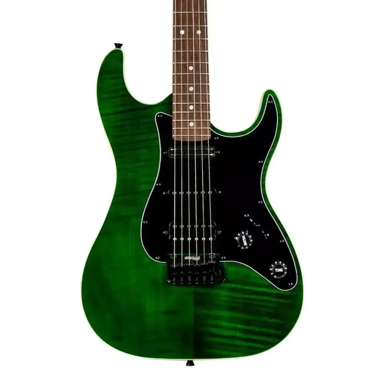 Jet JS-450 TGR R Transparent Green Solid Body Stratocaster Electric Guitar