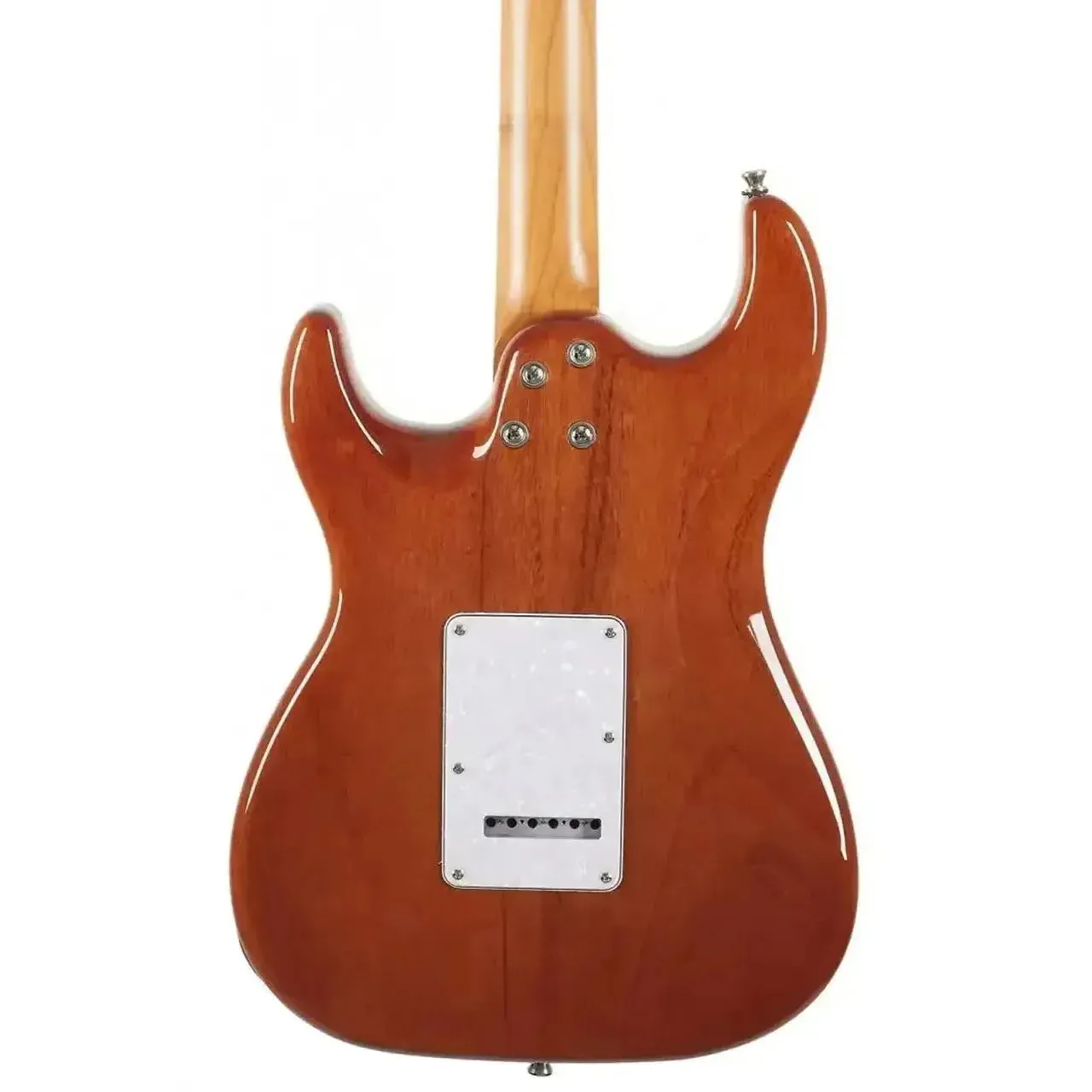 Jet JS-600 TRS Transparent Red Solid Body Stratocaster Electric Guitar - Image 2