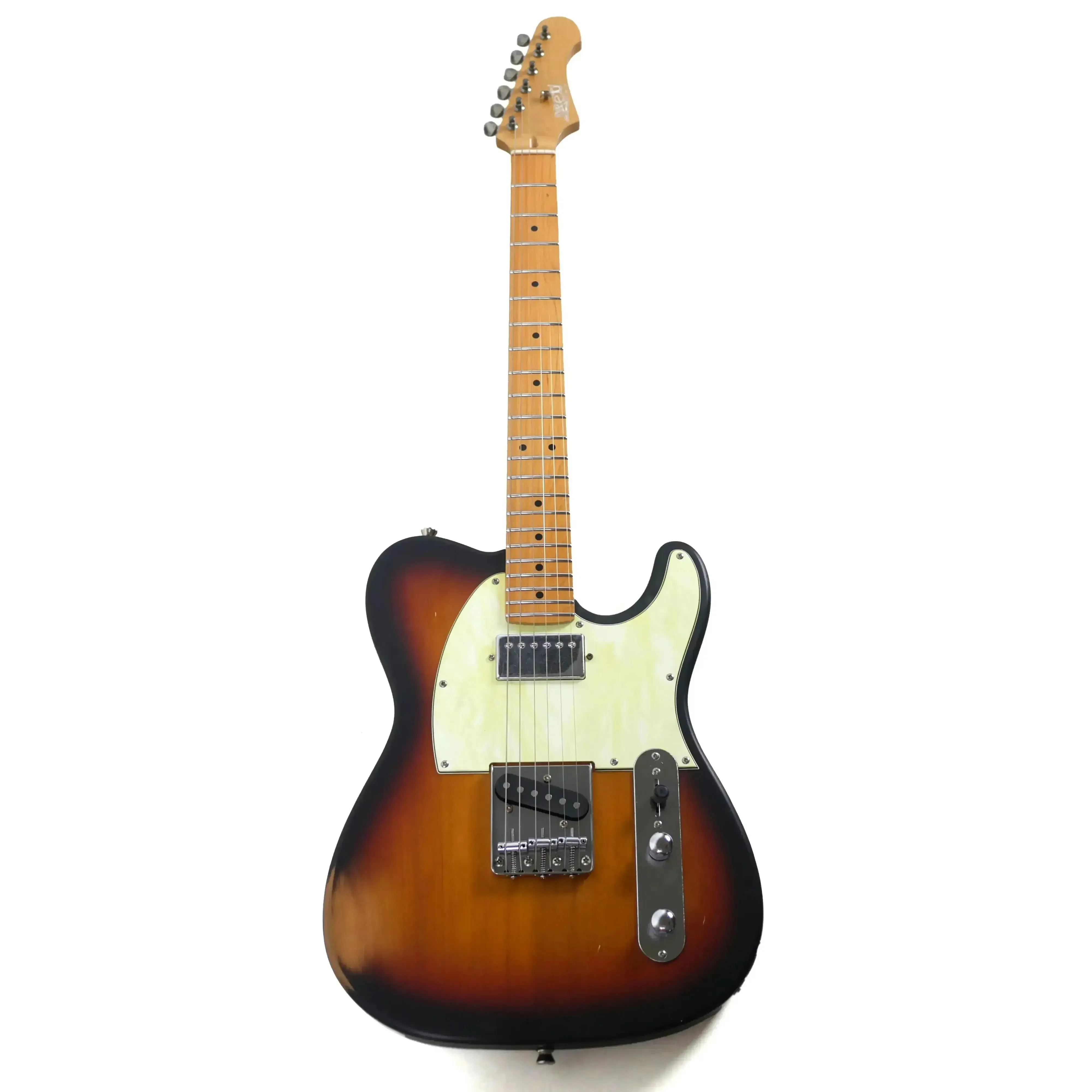 Jet JT-350-RLC Sunburst Distressed Telecaster Electric Guitar - Image 4